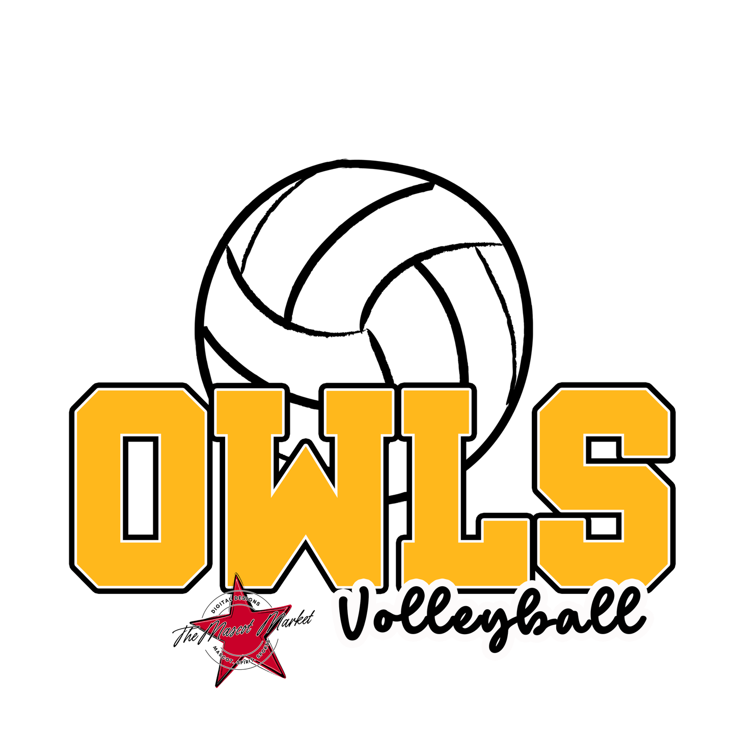 Owls Varsity Volleyball-Yellow