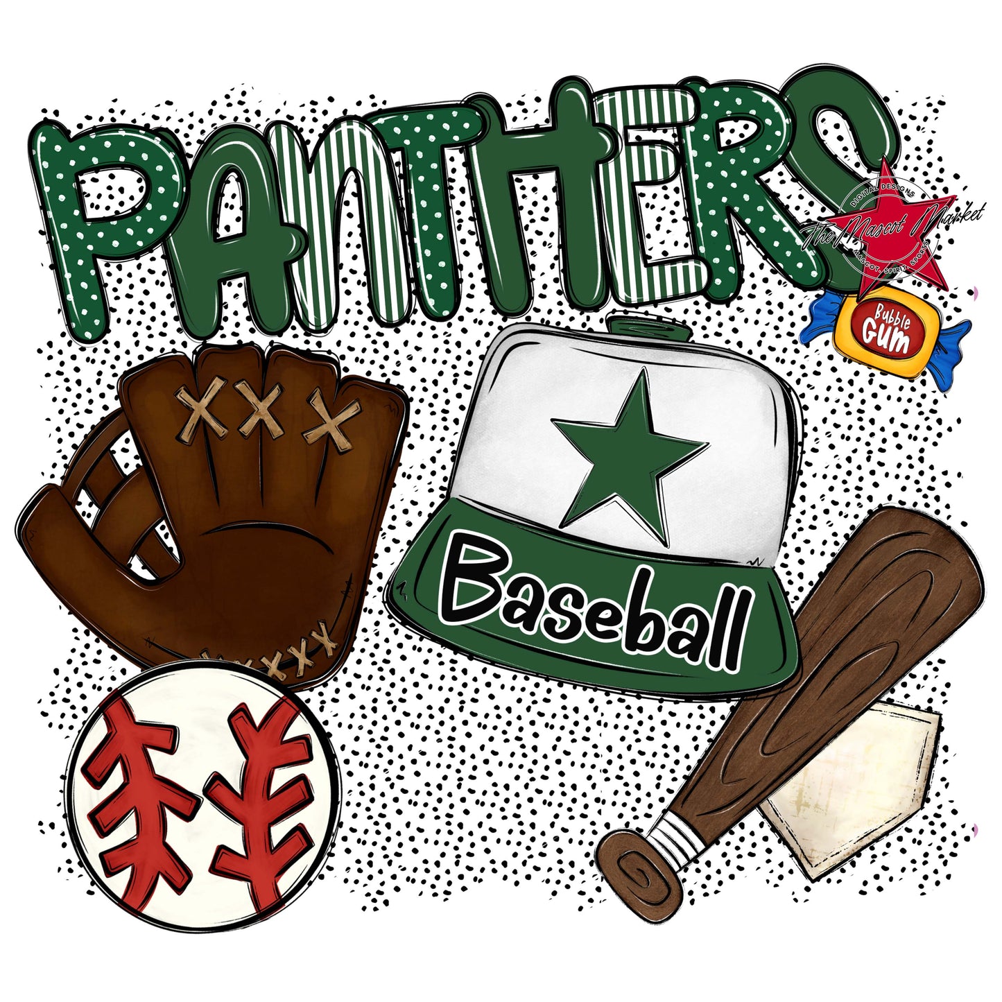 Panthers Baseball Spirit-Green