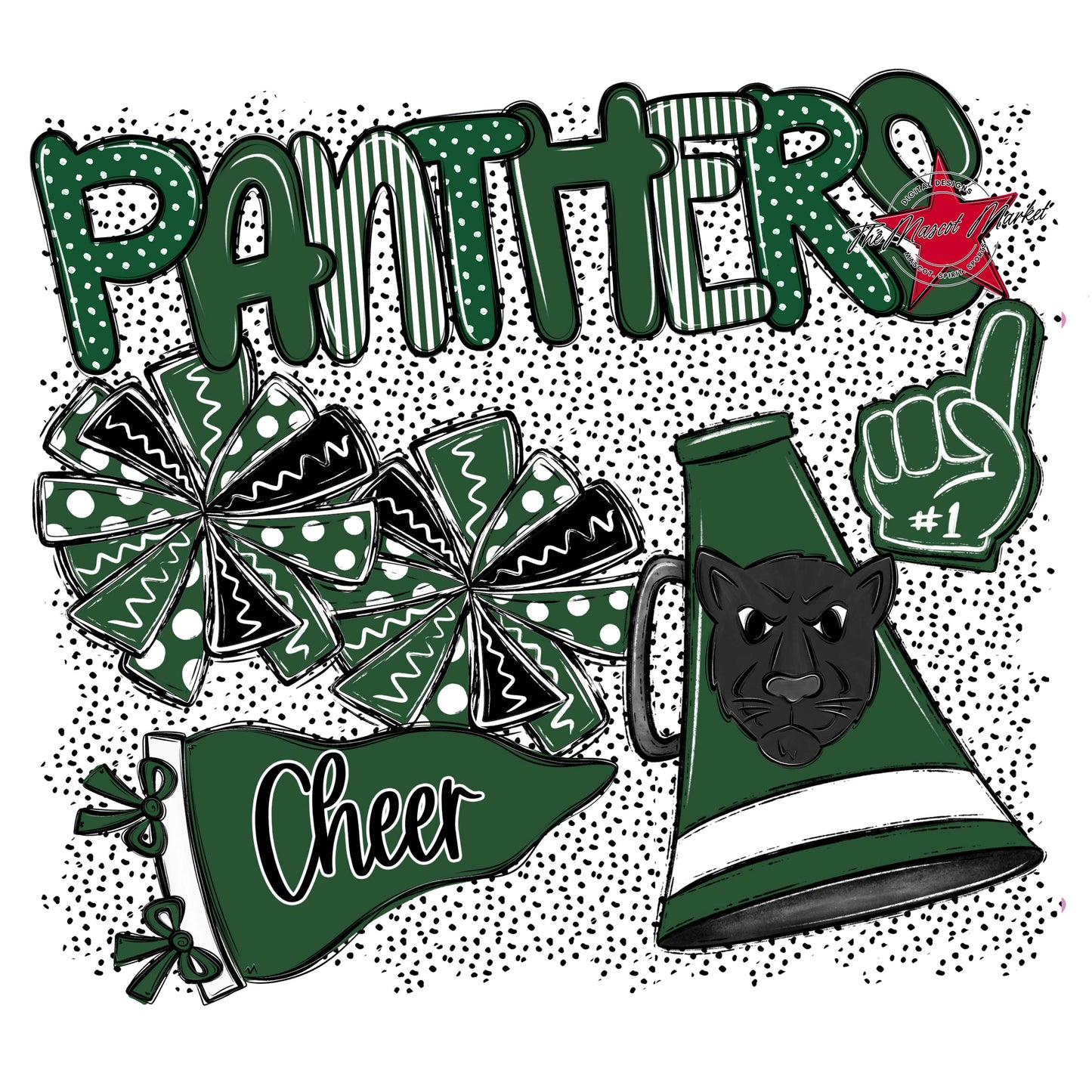 Panthers Cheer Spirit-Green