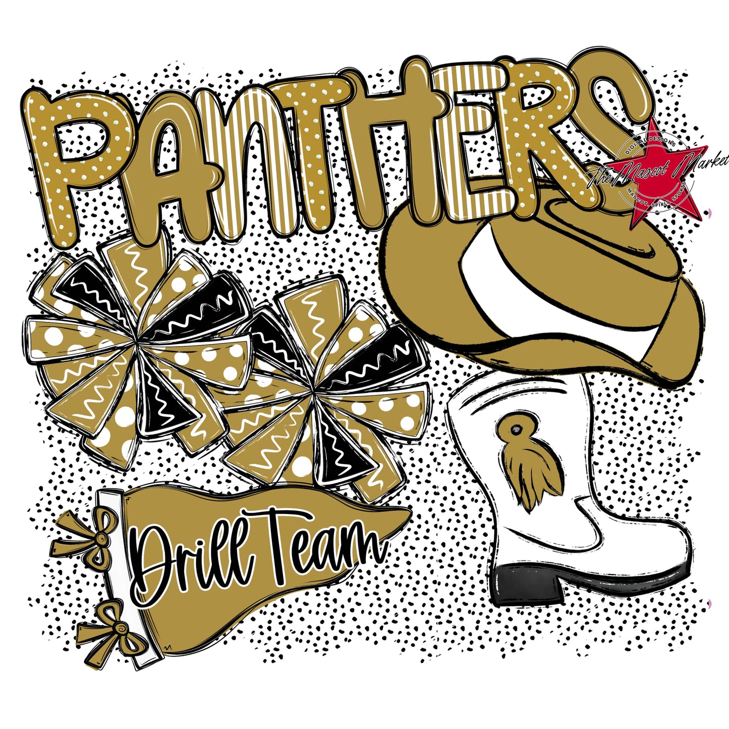 Panthers Drillteam Spirit-Gold