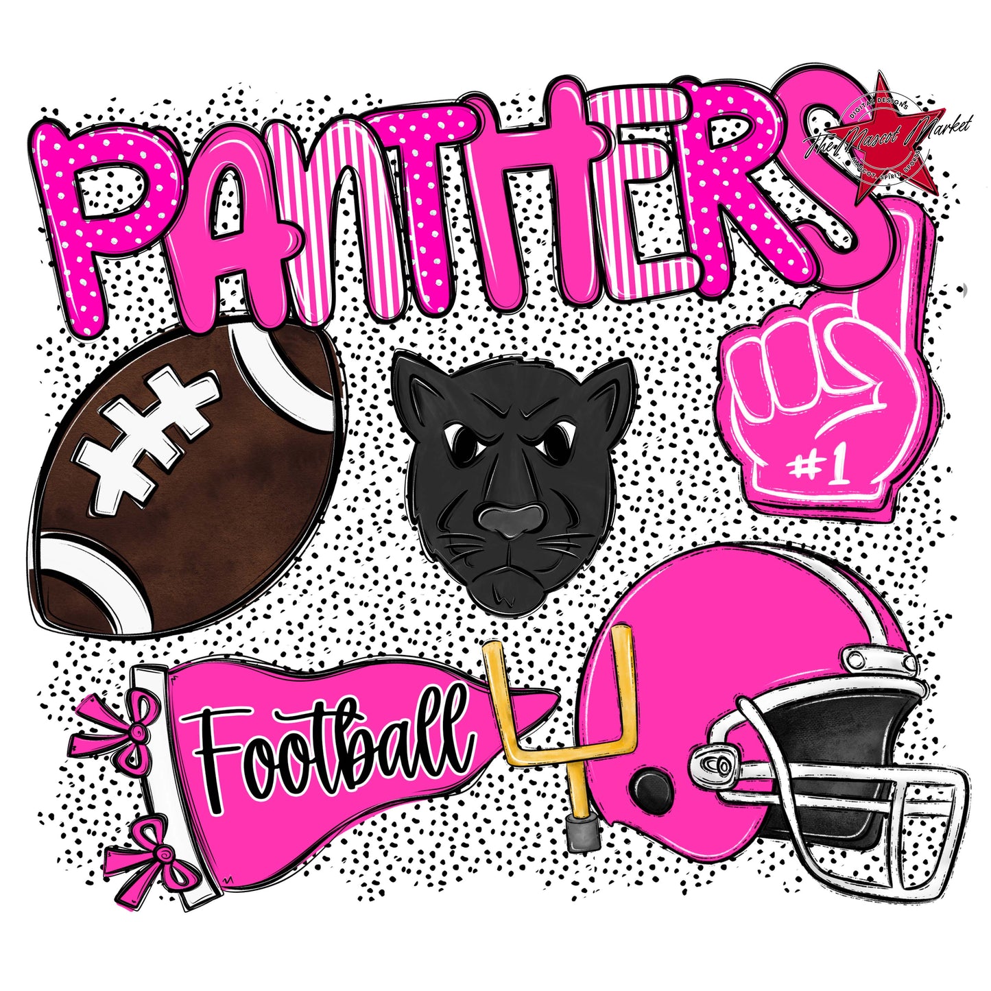 Panthers Football Spirit-Pink