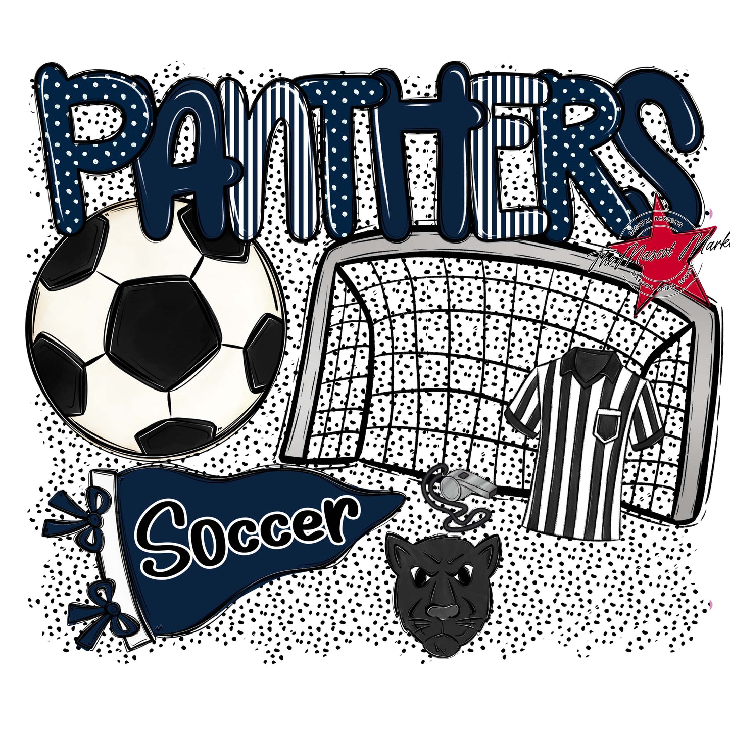 Panthers Soccer Spirit-Navy