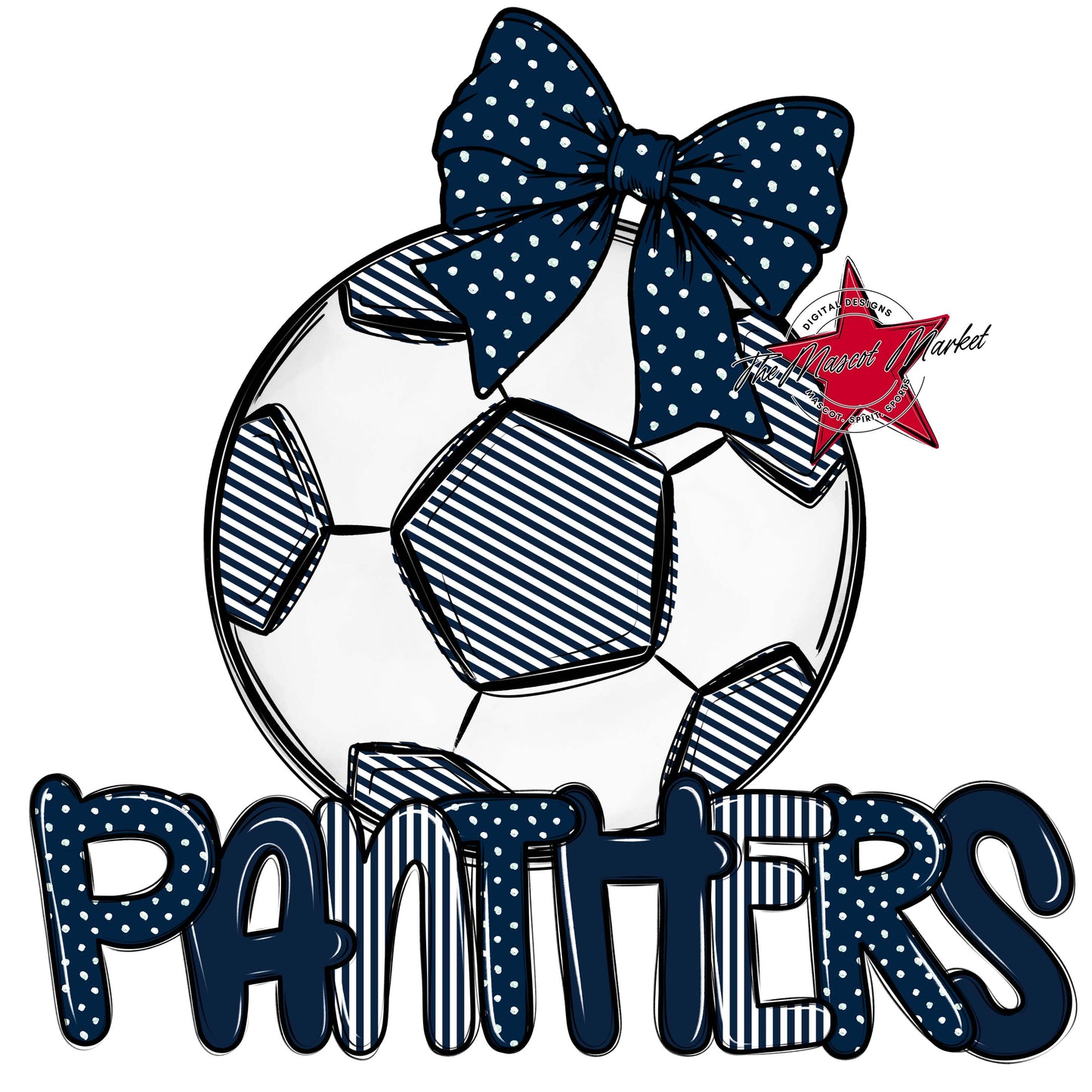 Panthers Soccer Spirit Design-Navy