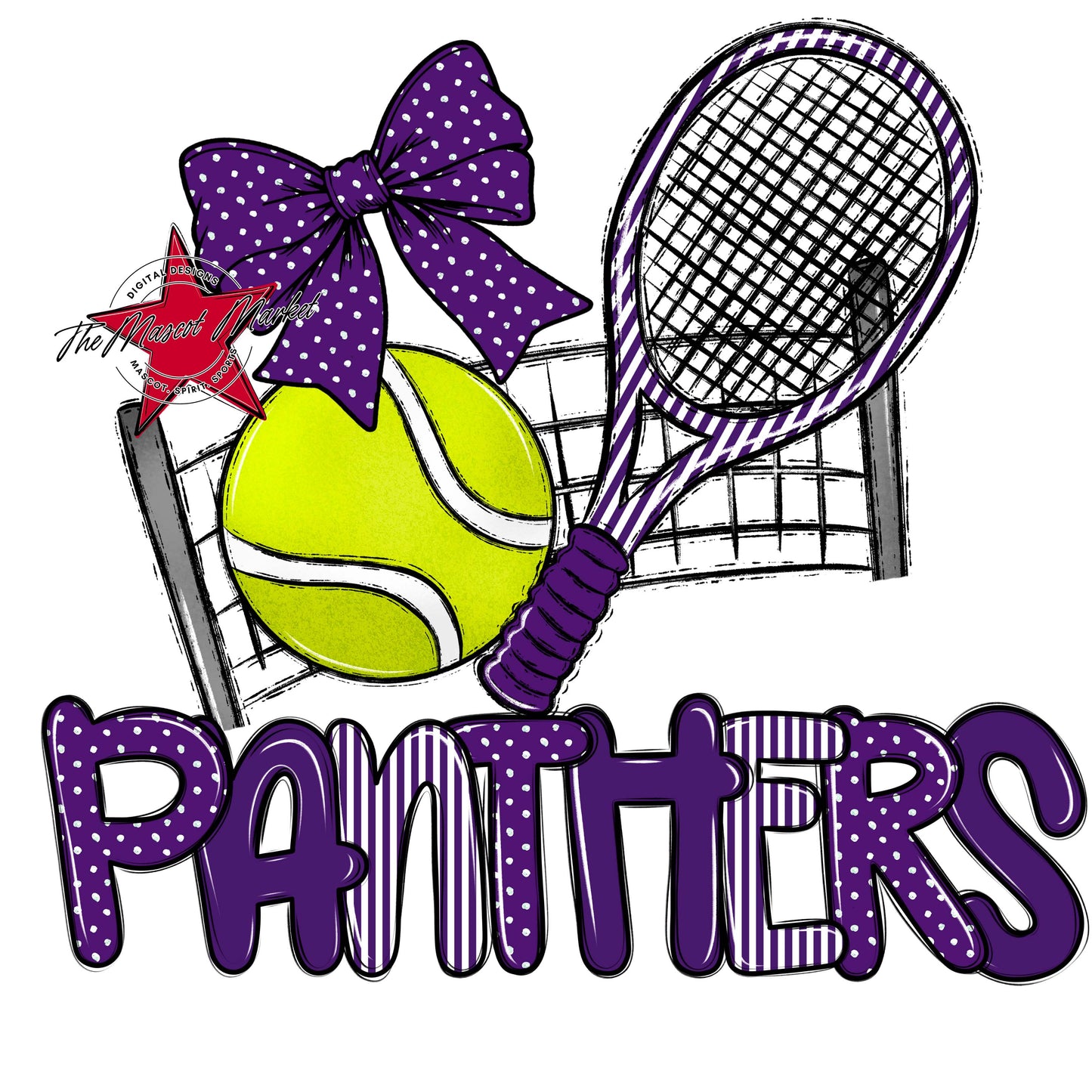 Panthers Tennis Spirit Design-Purple