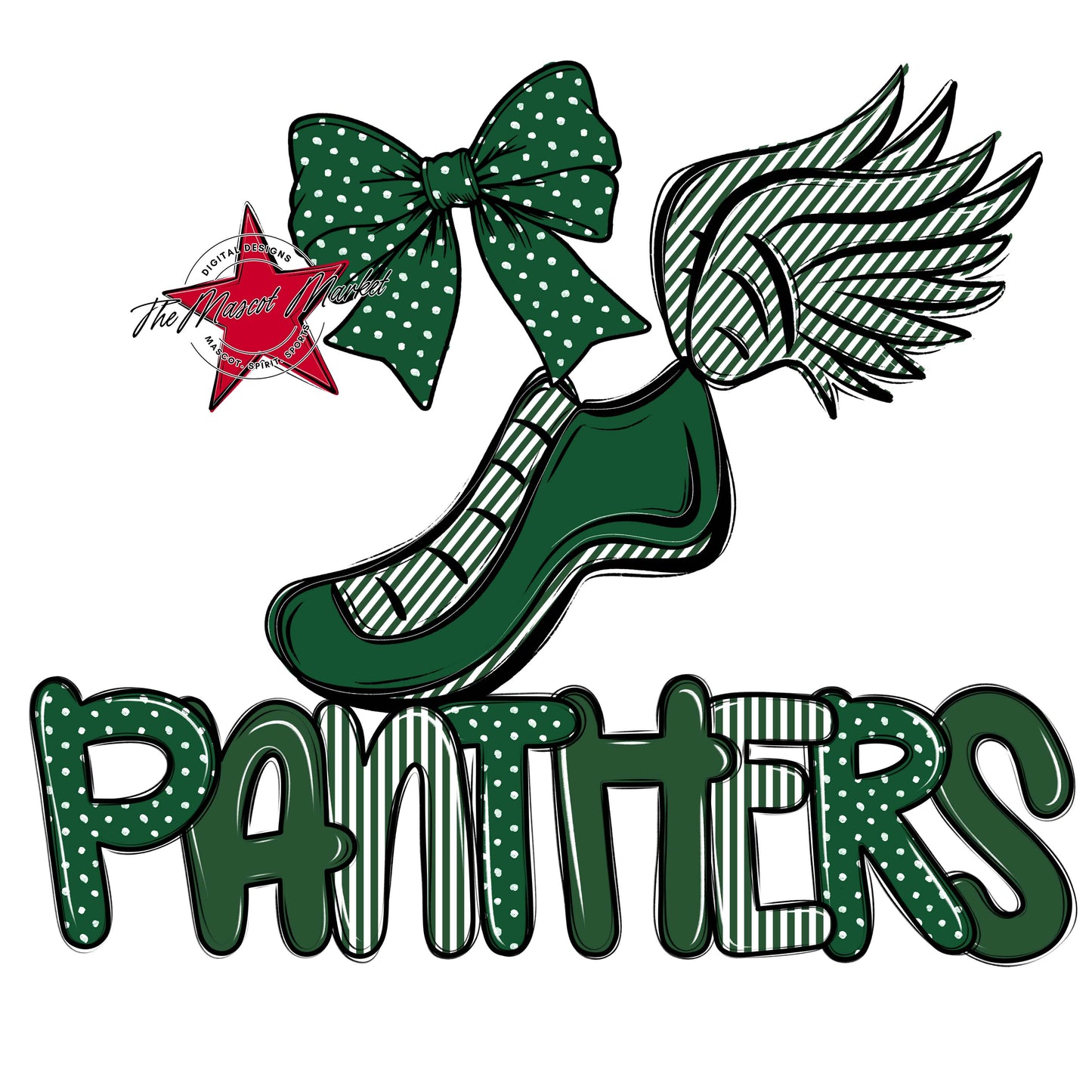 Panthers Track Spirit Design-Green