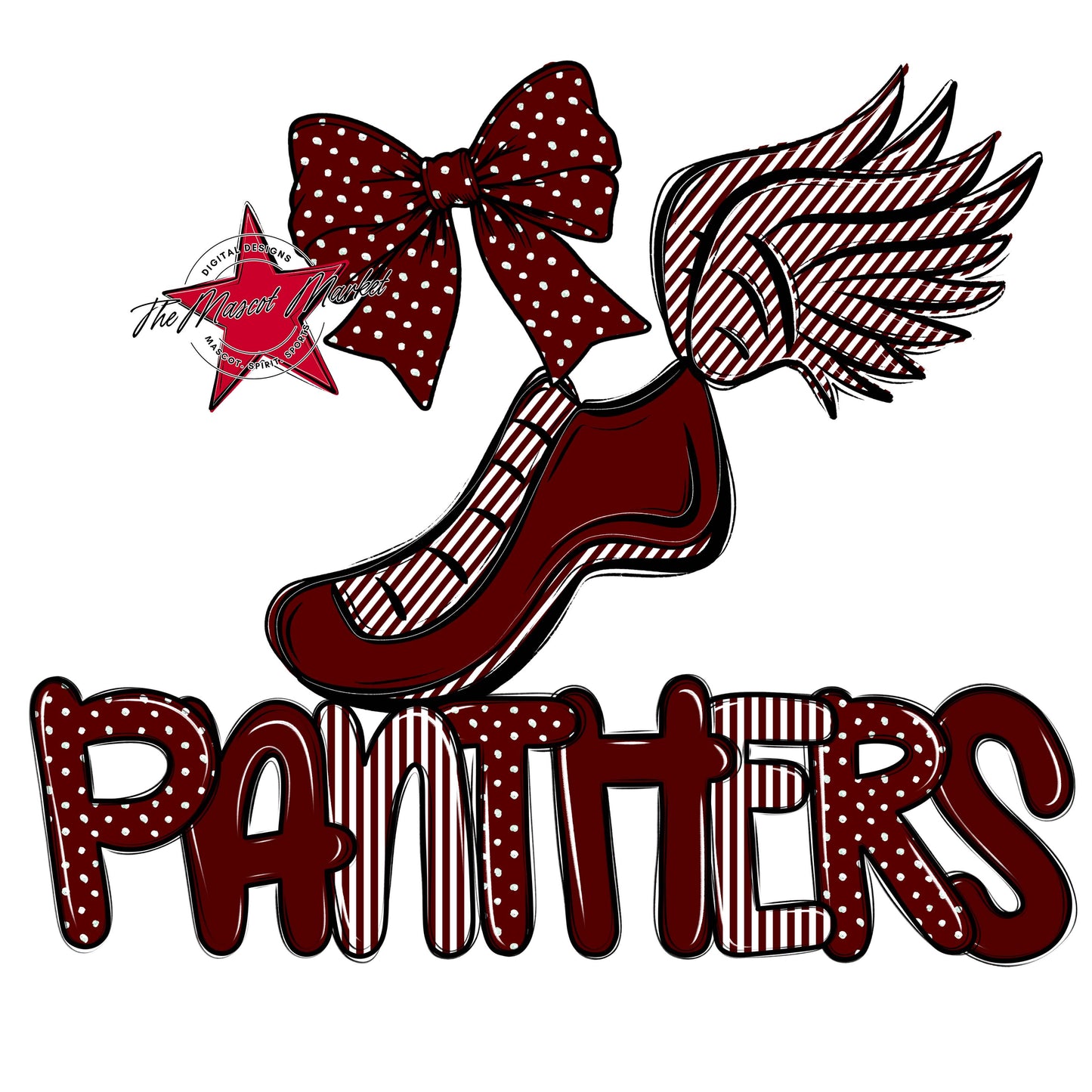 Panthers Track Spirit Design-Maroon