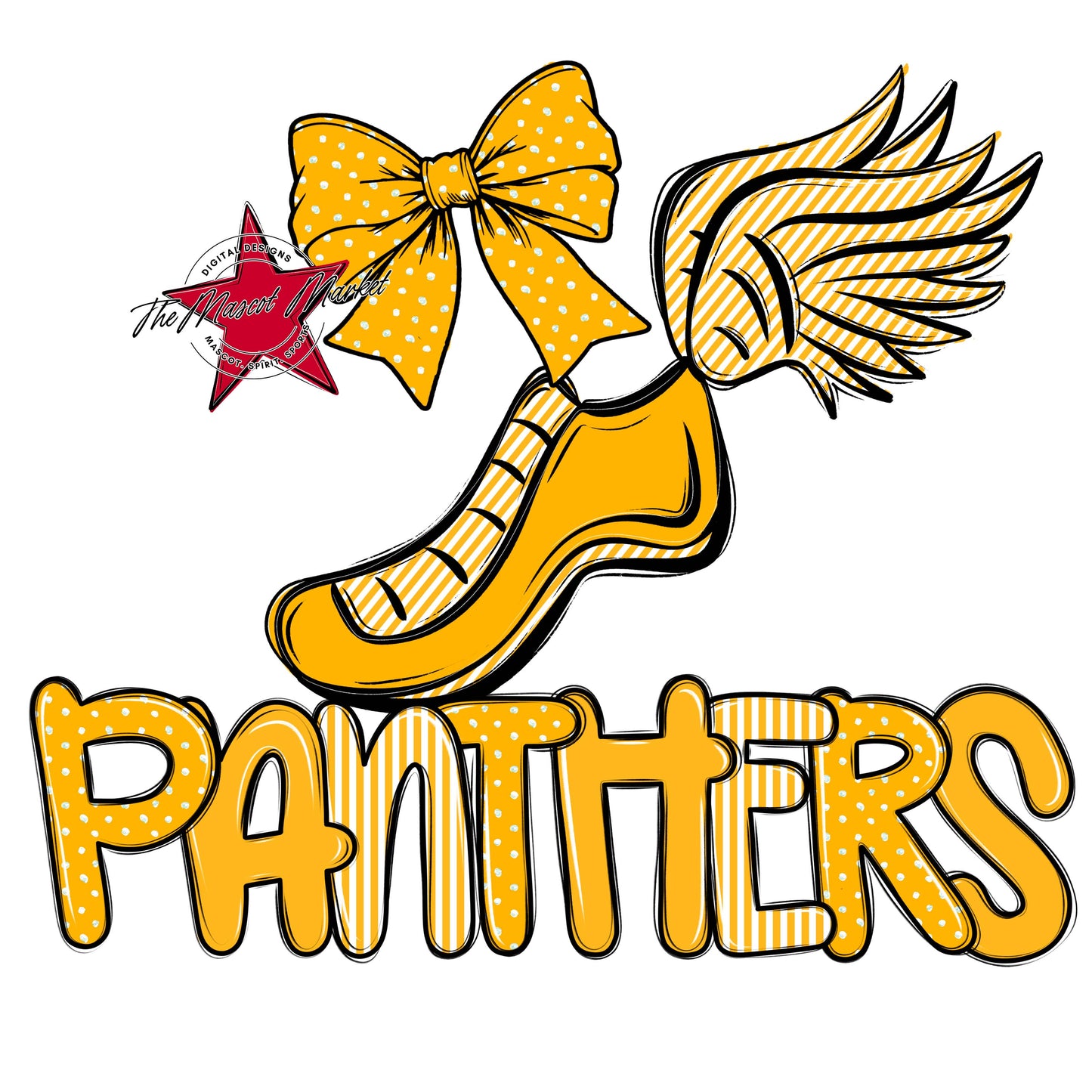 Panthers Track Spirit Design-Yellow