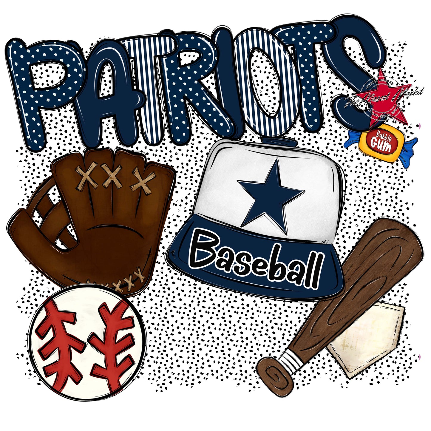 Patriots Baseball Spirit-Navy