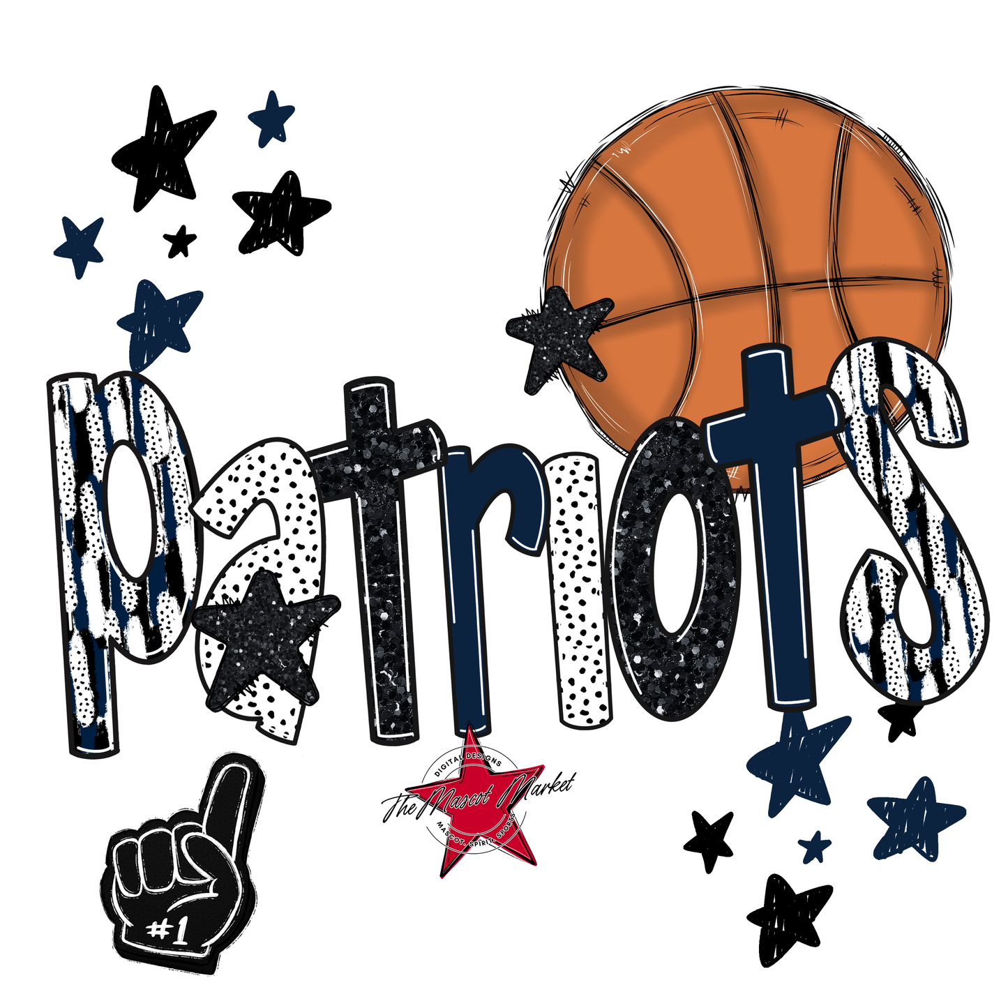 Patriots Basketball Scrape-Navy