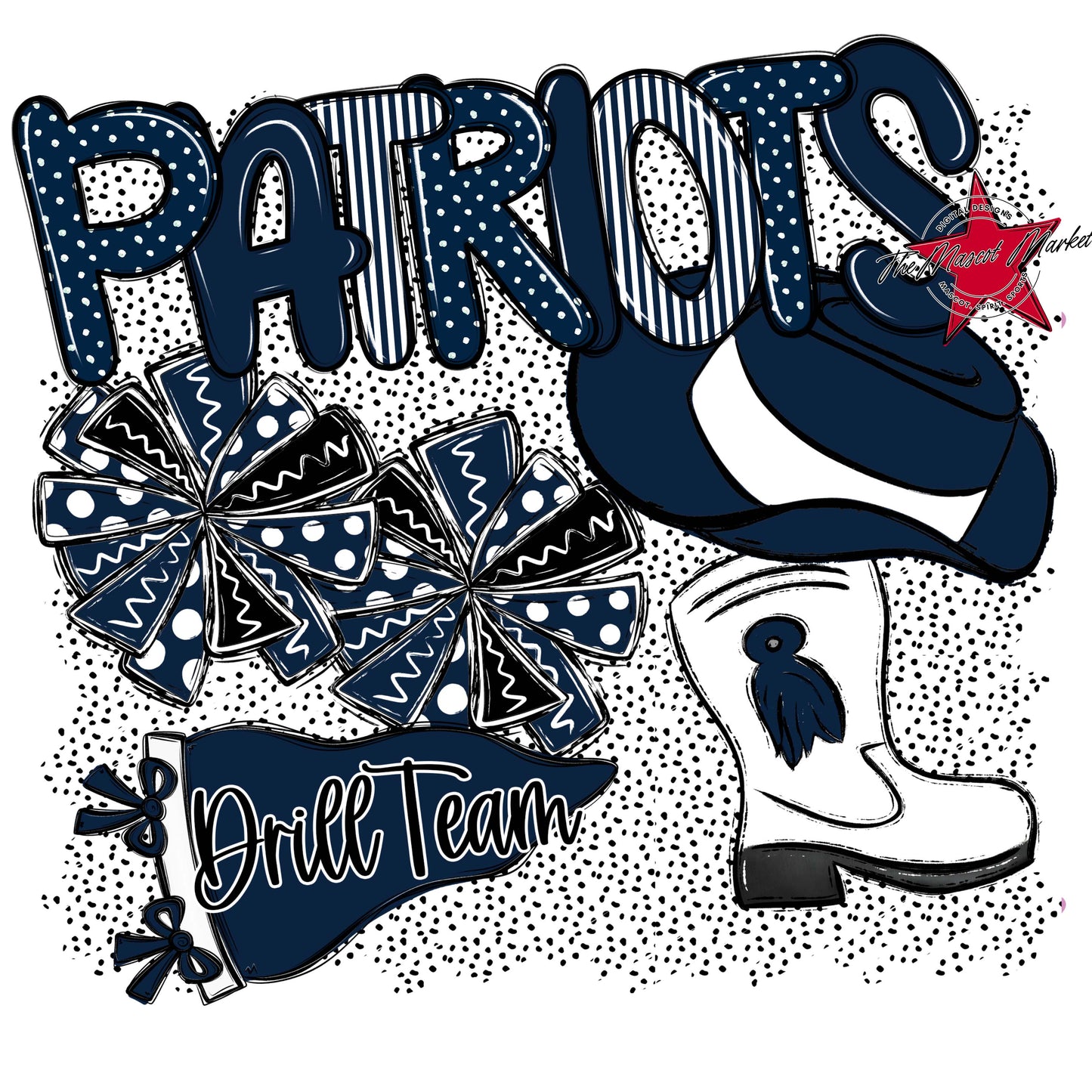 Patriots Drillteam Spirit-Navy