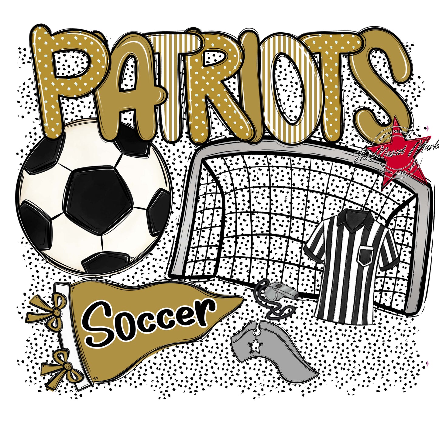 Patriots Soccer Spirit-Gold