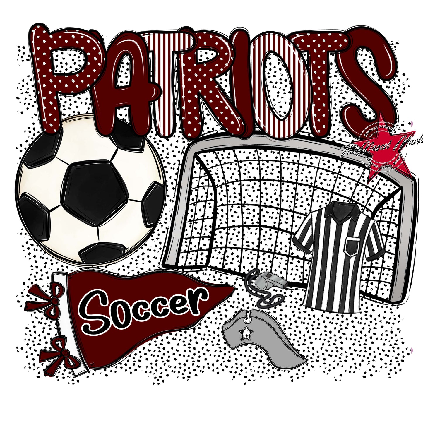 Patriots Soccer Spirit-Maroon