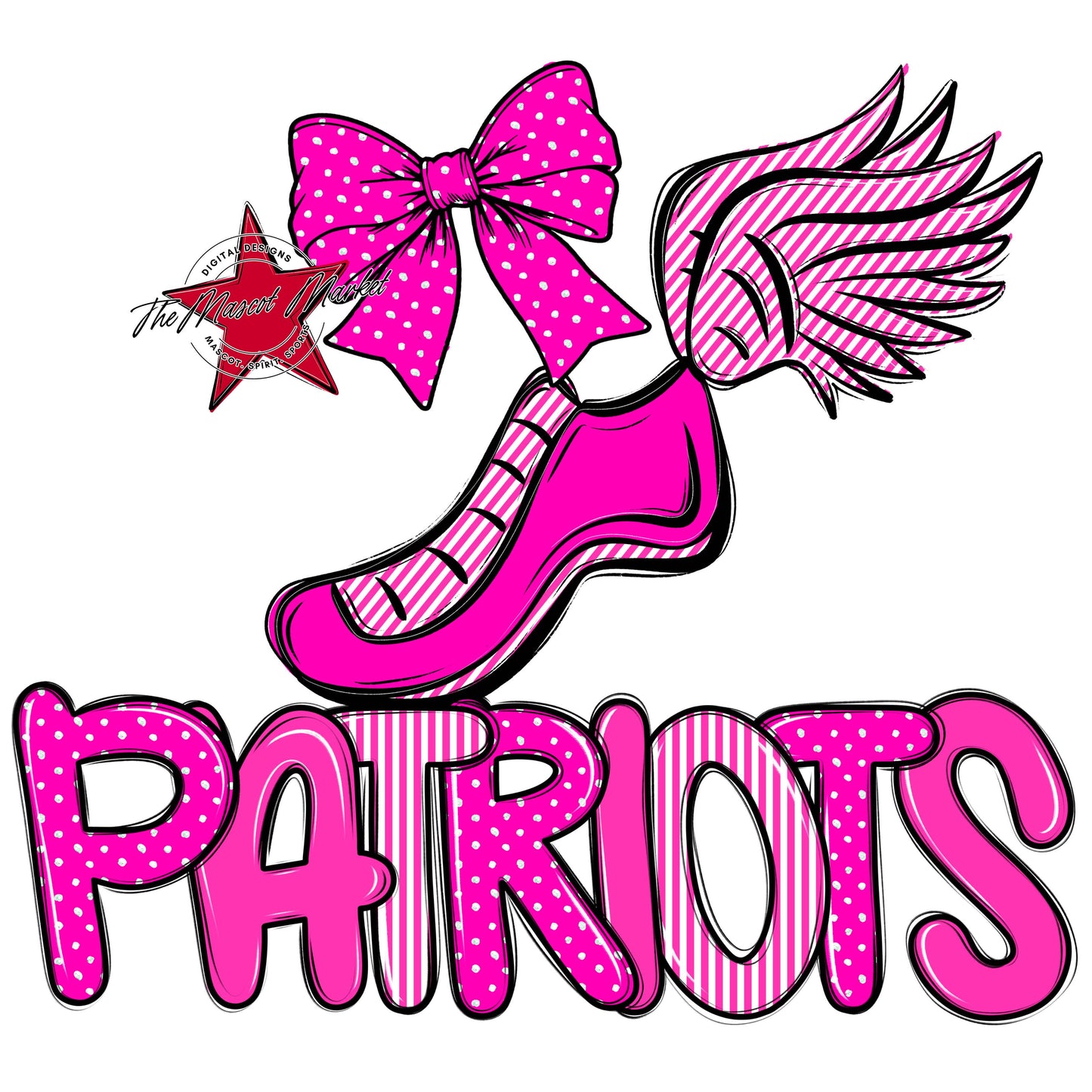 Patriots Track Spirit Design-Pink