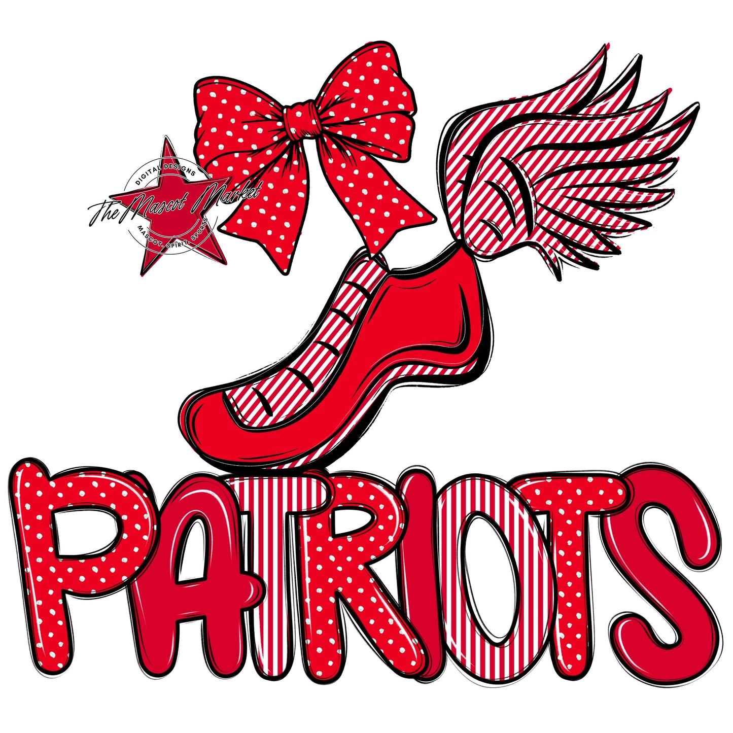 Patriots Track Spirit Design-Red