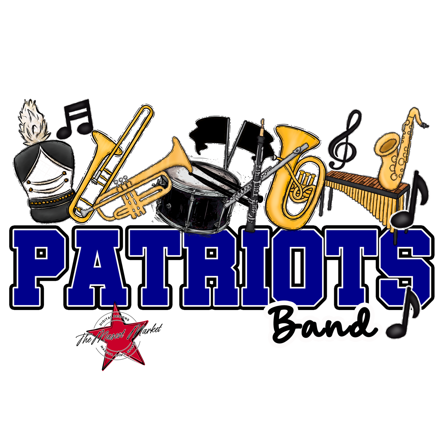 Patriots Varsity Band-Blue