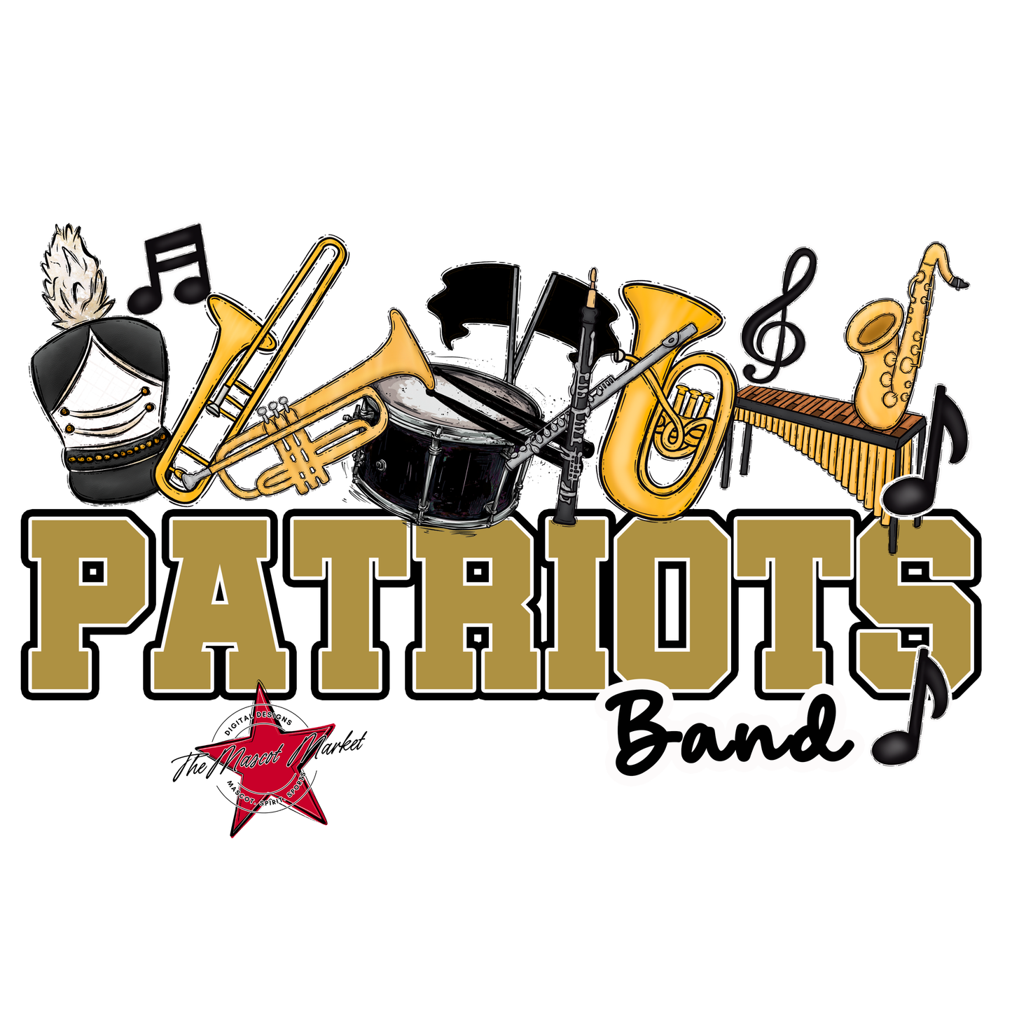 Patriots Varsity Band-Gold
