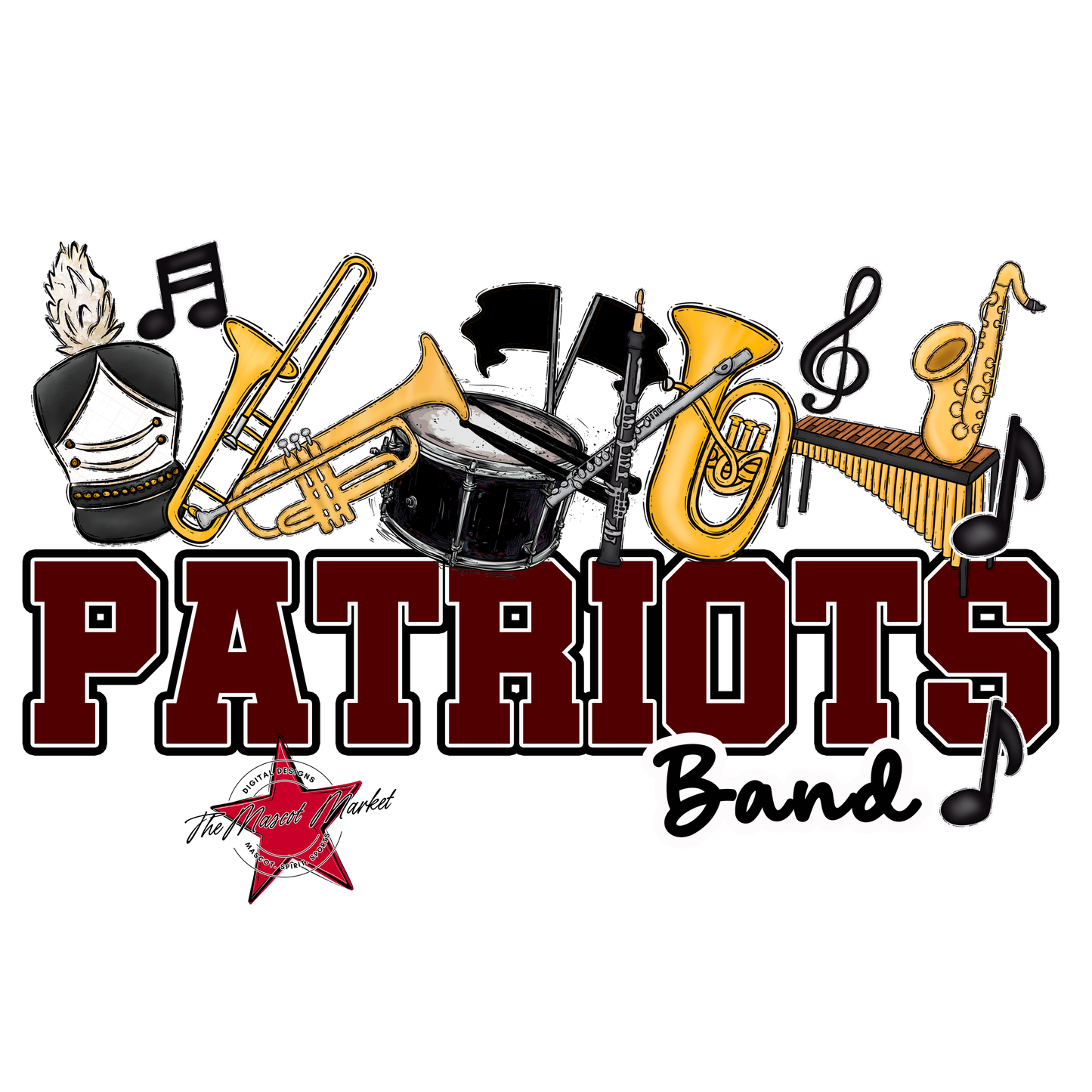 Patriots Varsity Band-Maroon