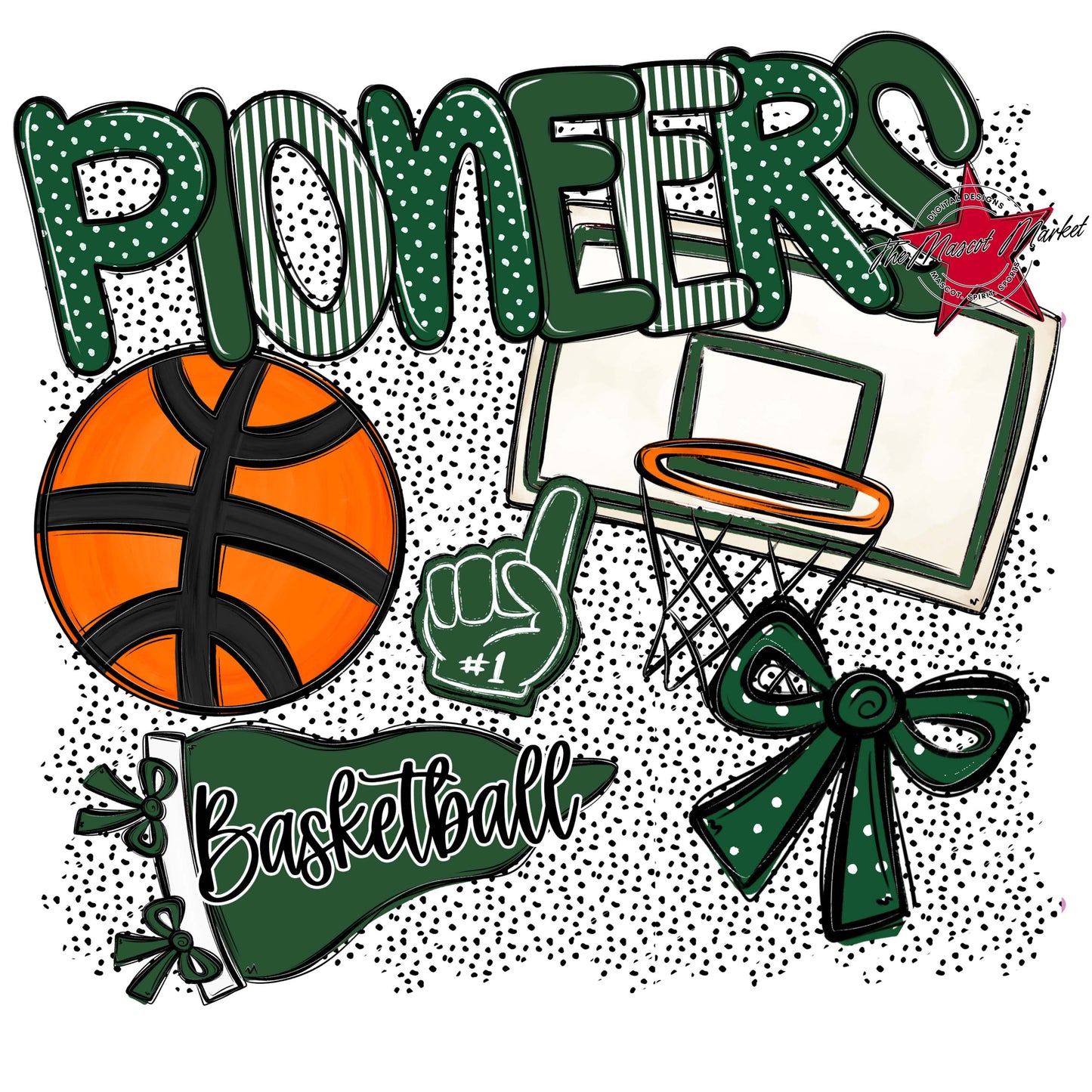 Pioneers Basketball Spirit-Green