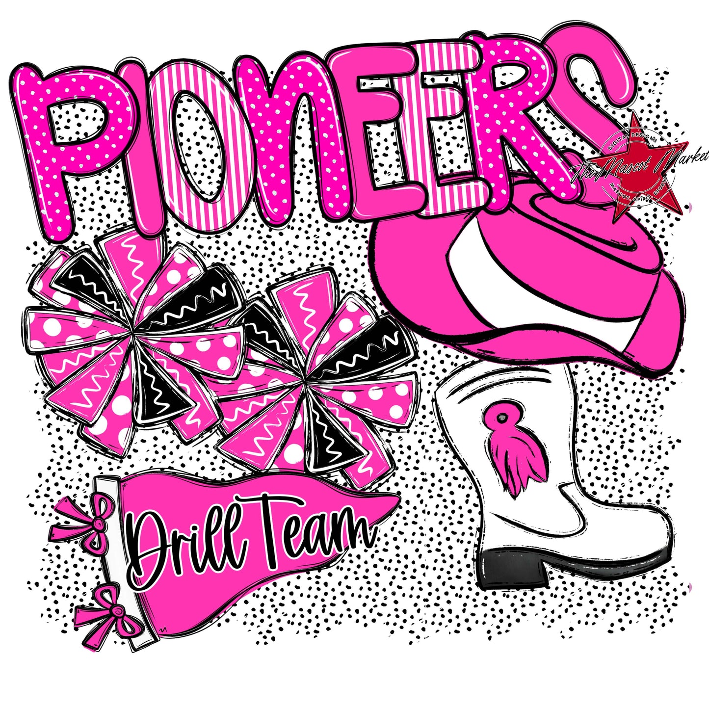 Pioneers Drillteam Spirit-Pink