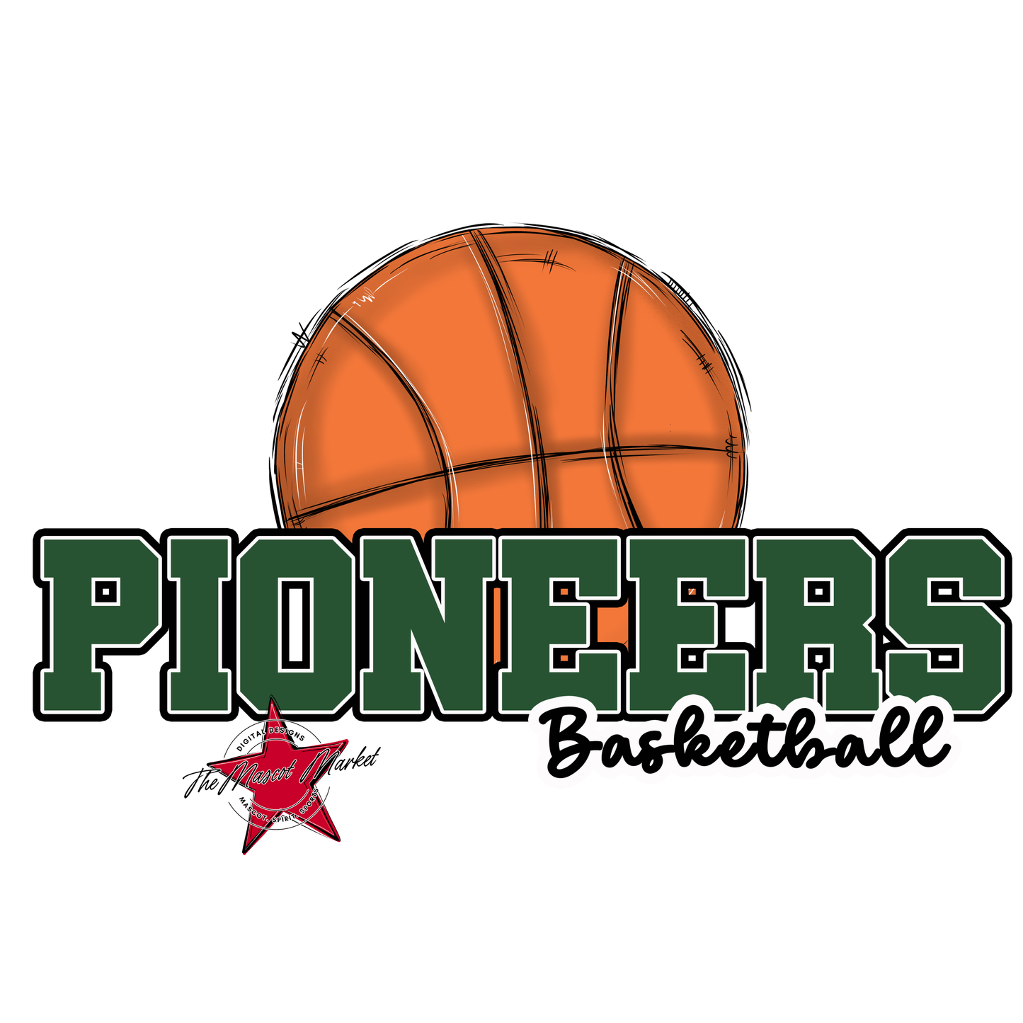 Pioneers Varsity Basketball-Green
