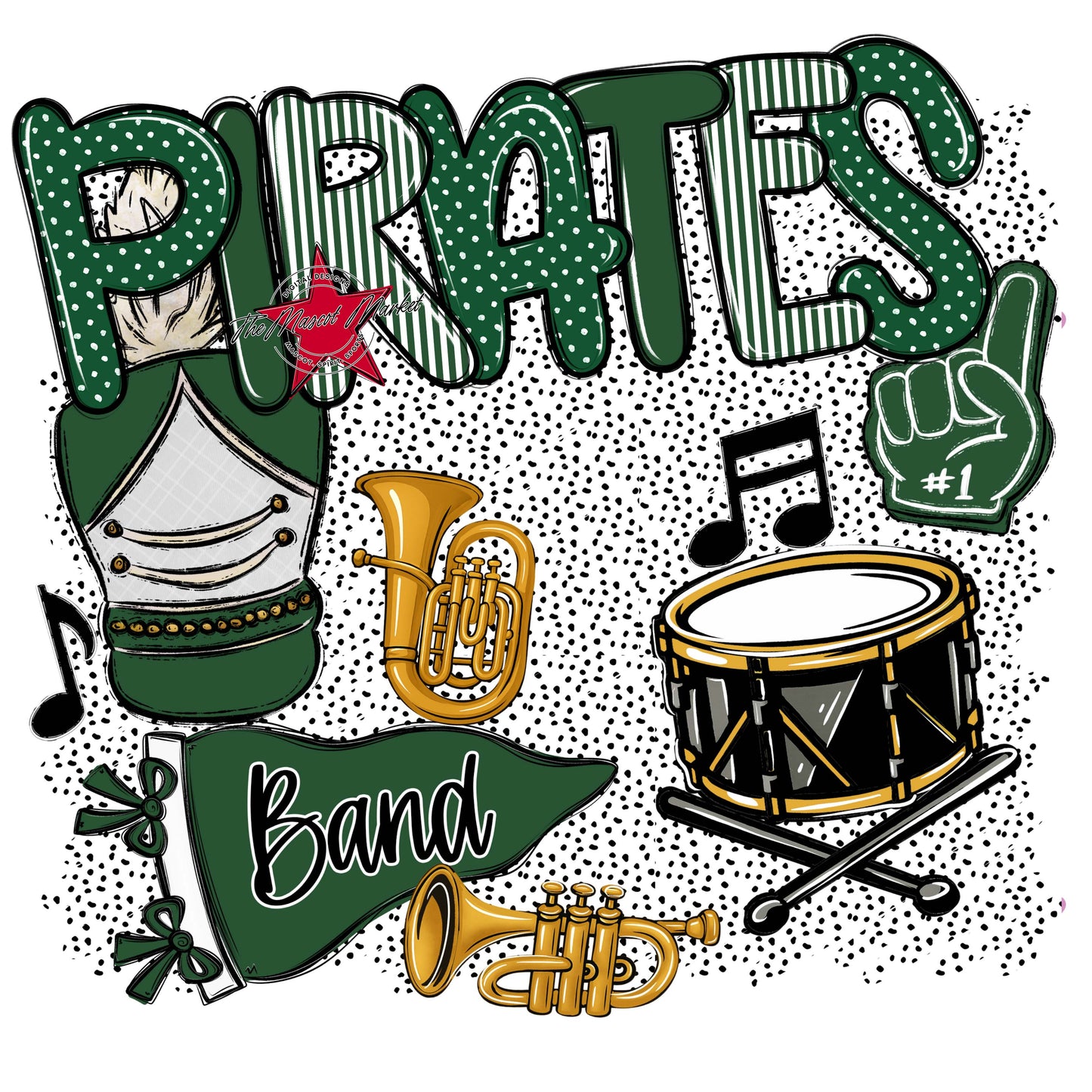 Pirates Band Spirit-Green