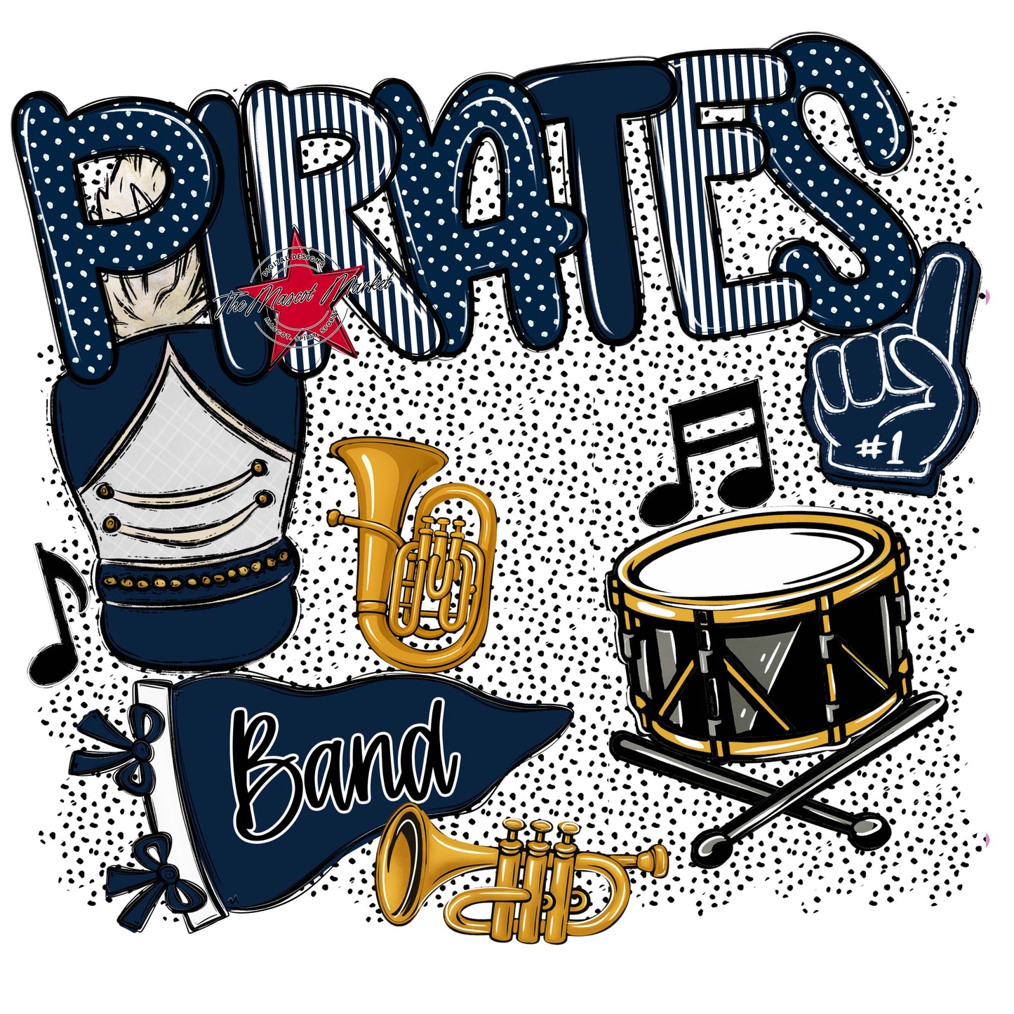 Pirates Band Spirit-Navy