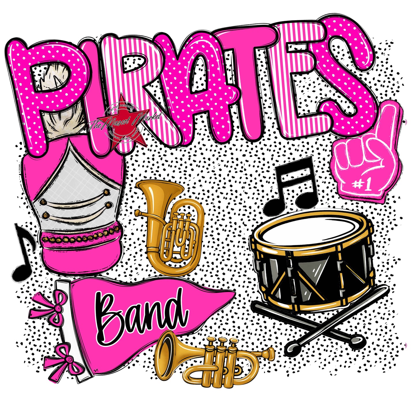 Pirates Band Spirit-Pink