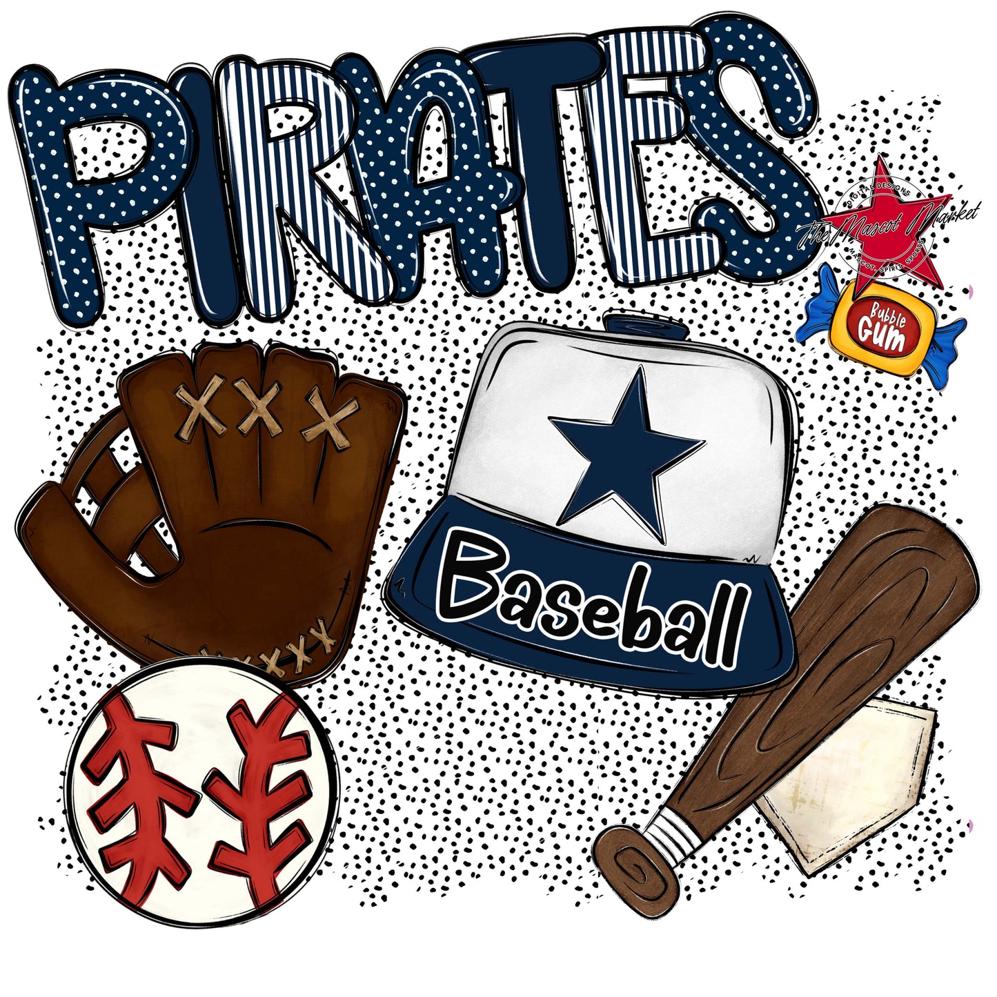 Pirates Baseball Spirit-Navy