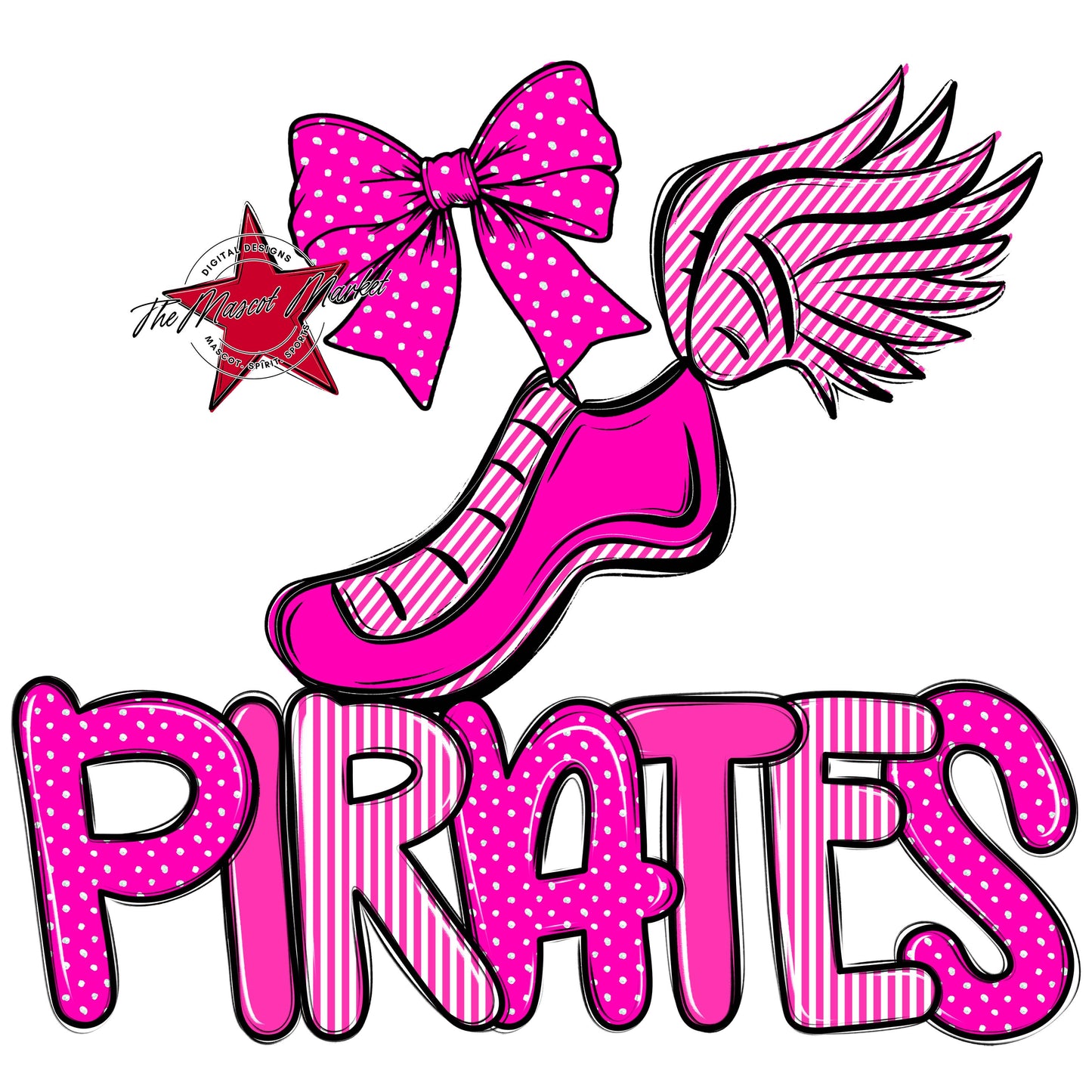 Pirates Track Spirit Design-Pink
