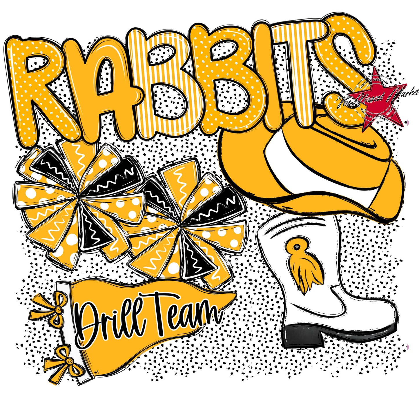 Rabbits Drillteam Spirit-Yellow