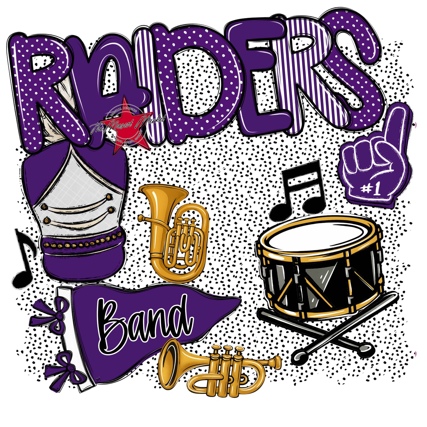 Raiders Band Spirit-Purple