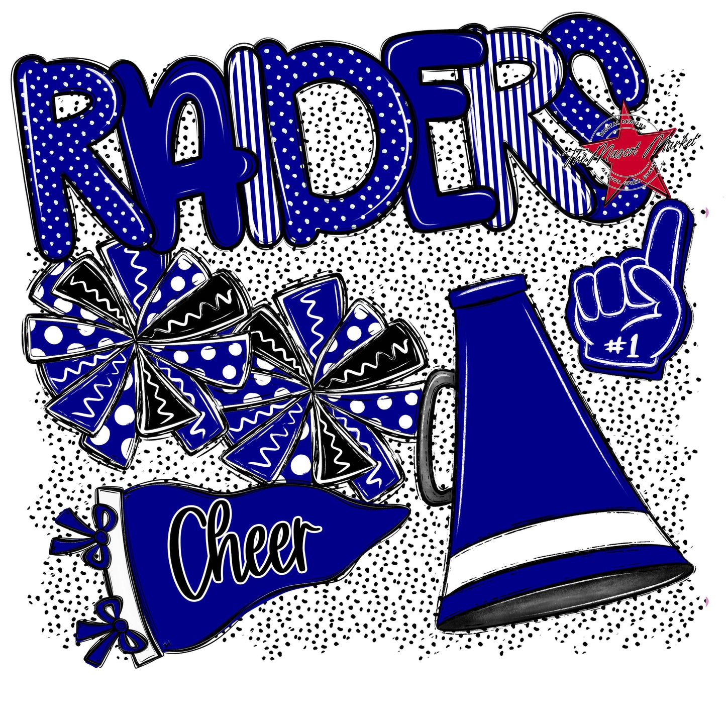 Raiders Cheer Spirit-Blue