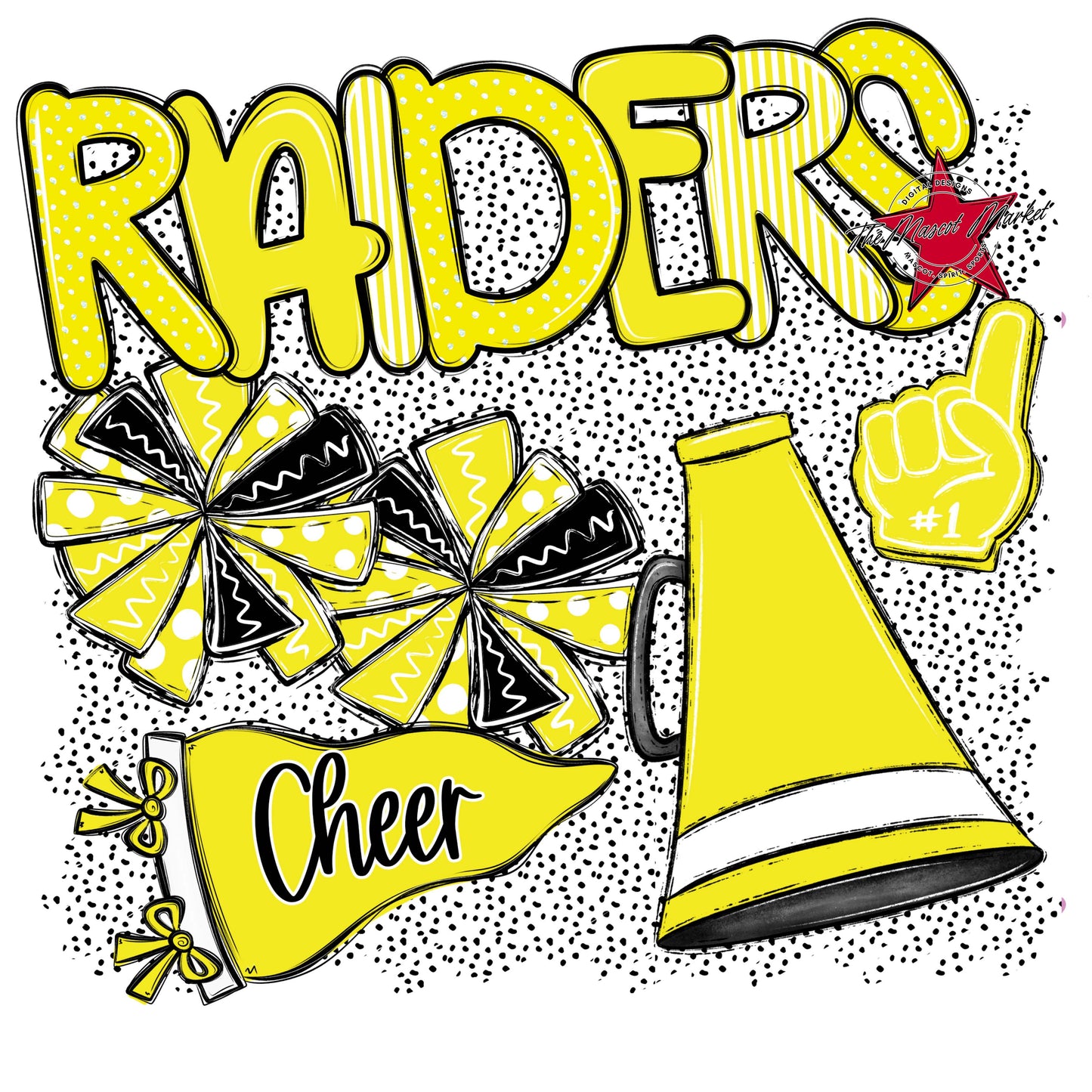Raiders Cheer Spirit-Bright Yellow
