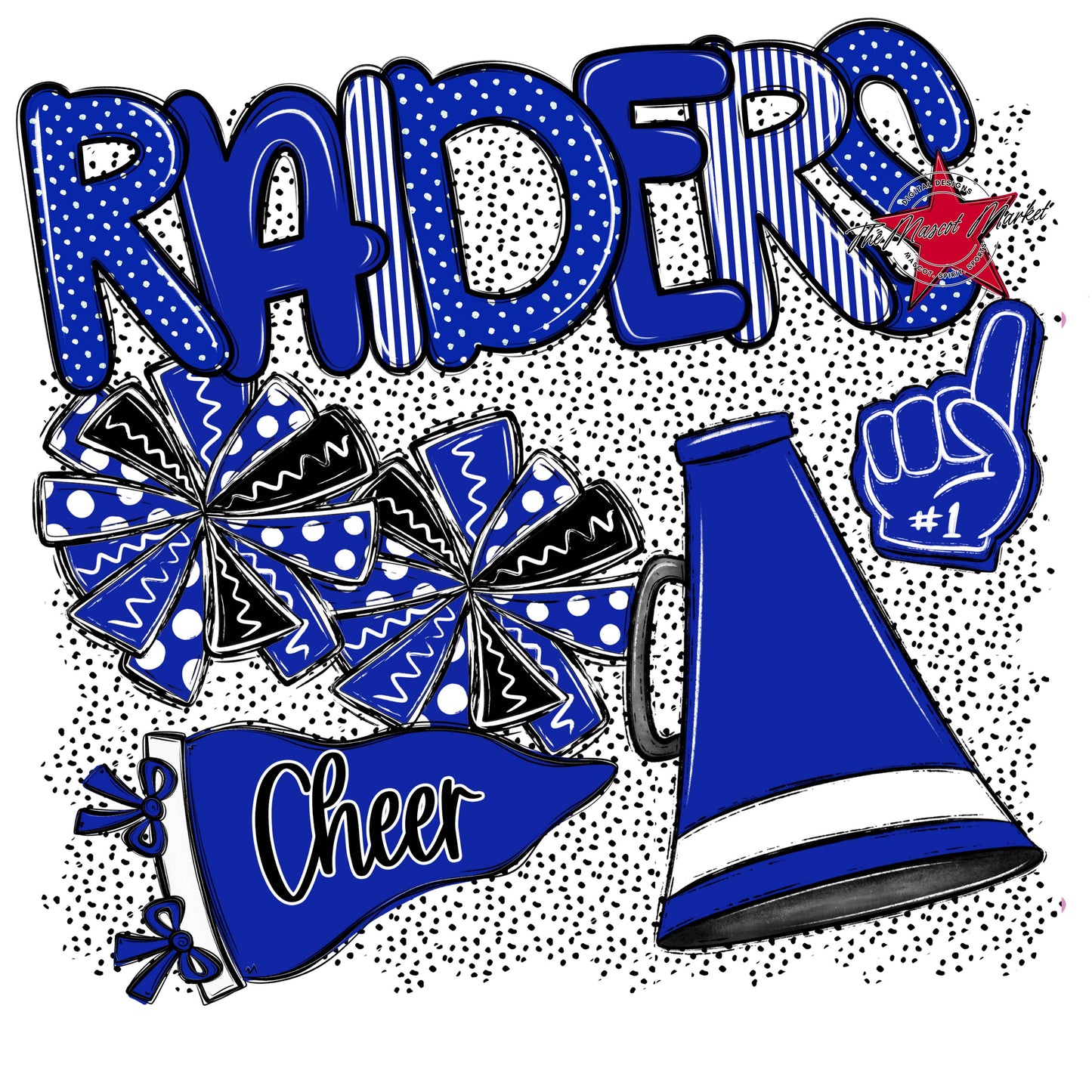 Raiders Cheer Spirit-Royal Blue