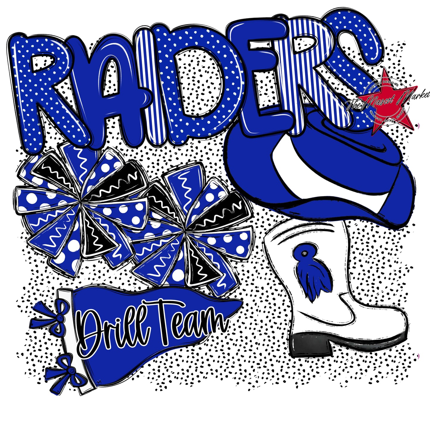 Raiders Drillteam Spirit-Royal Blue