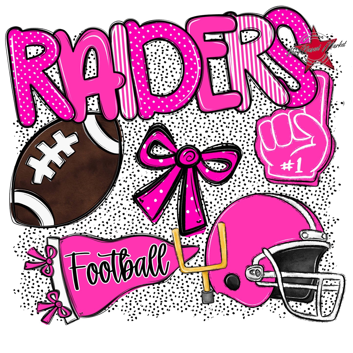 Raiders Football Spirit-Pink