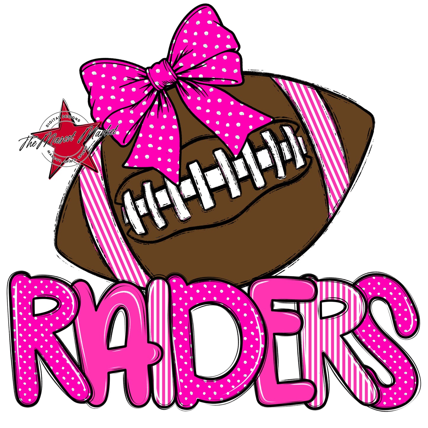 Raiders Football Spirit Design-Pink