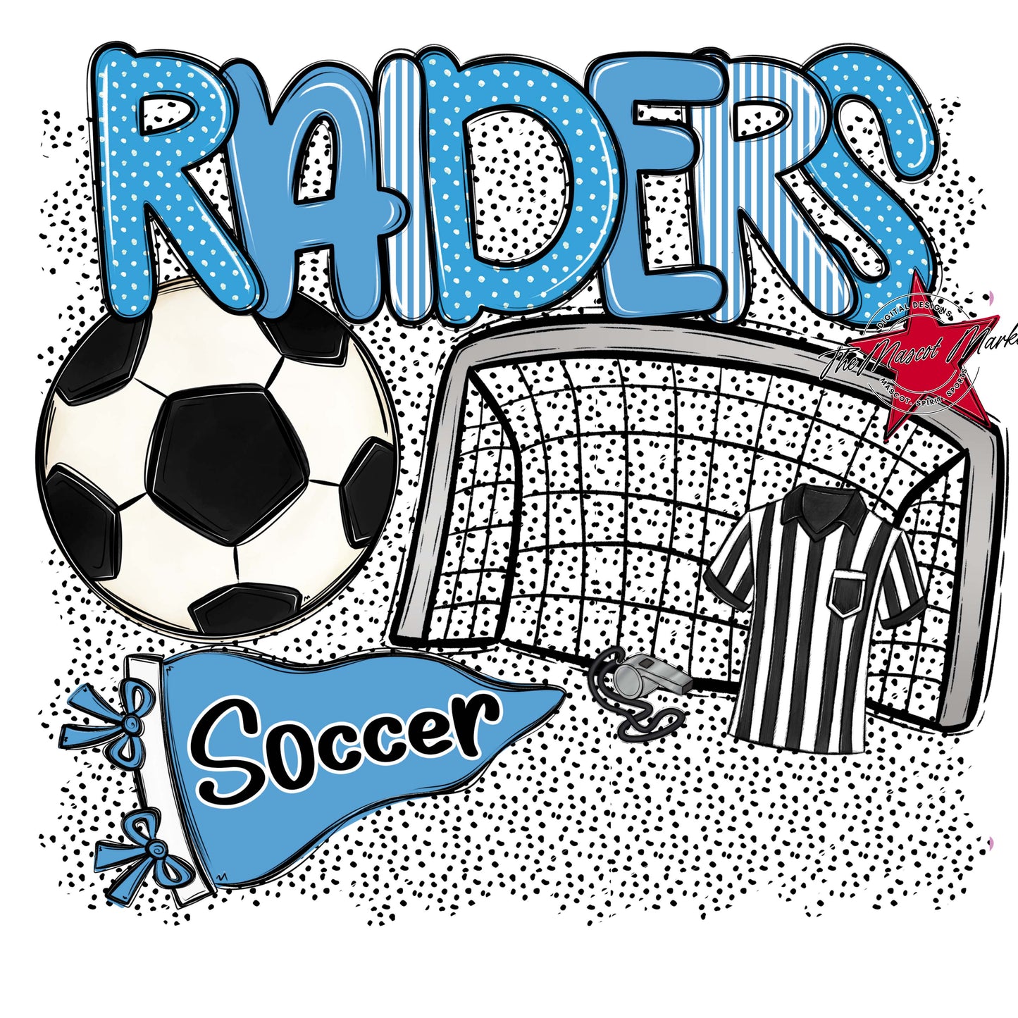 Raiders Soccer Spirit-Carolina Blue