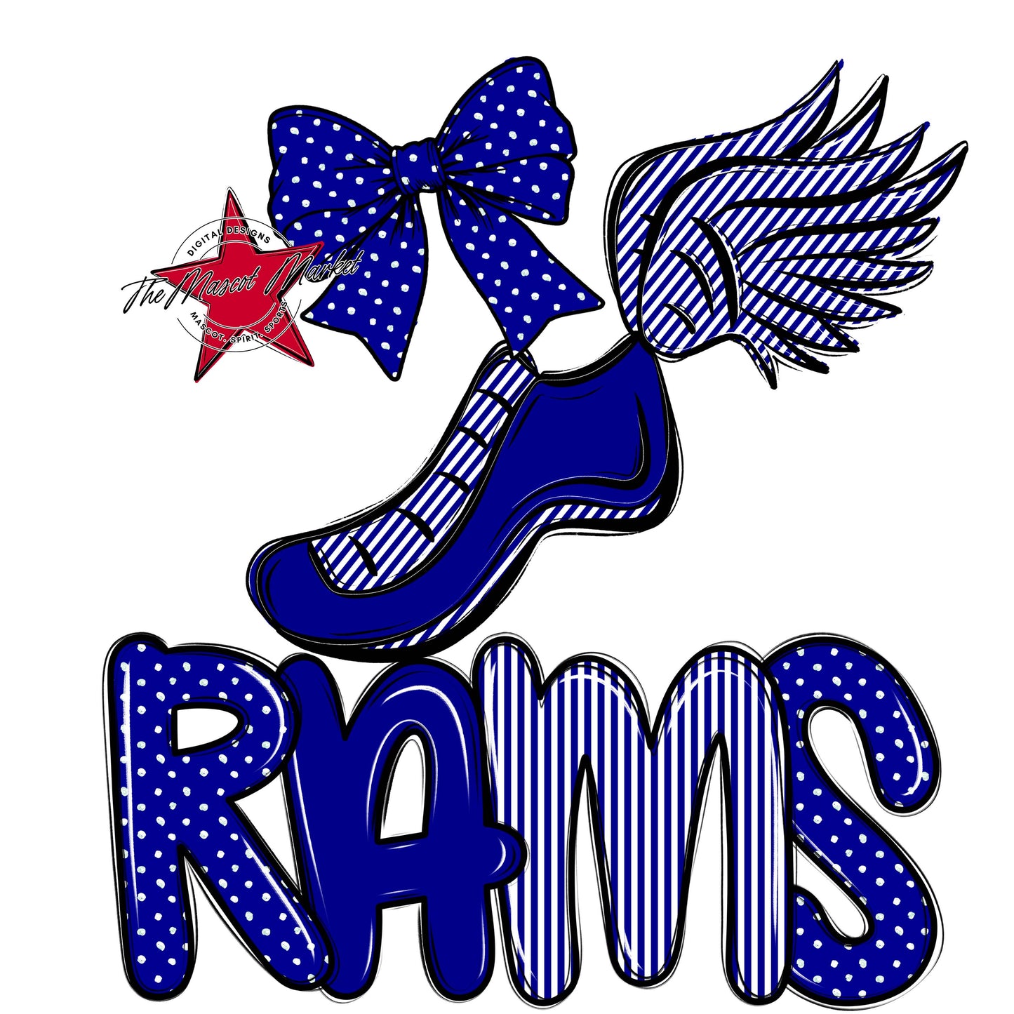 Rams Track Spirit Design-Blue