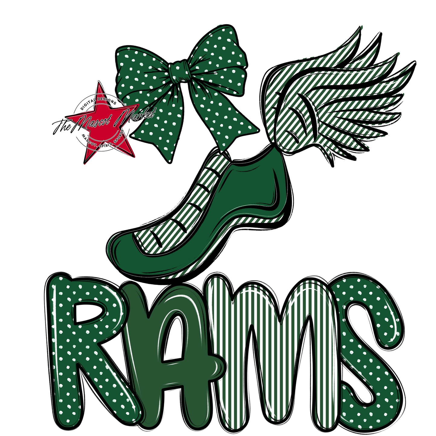 Rams Track Spirit Design-Green