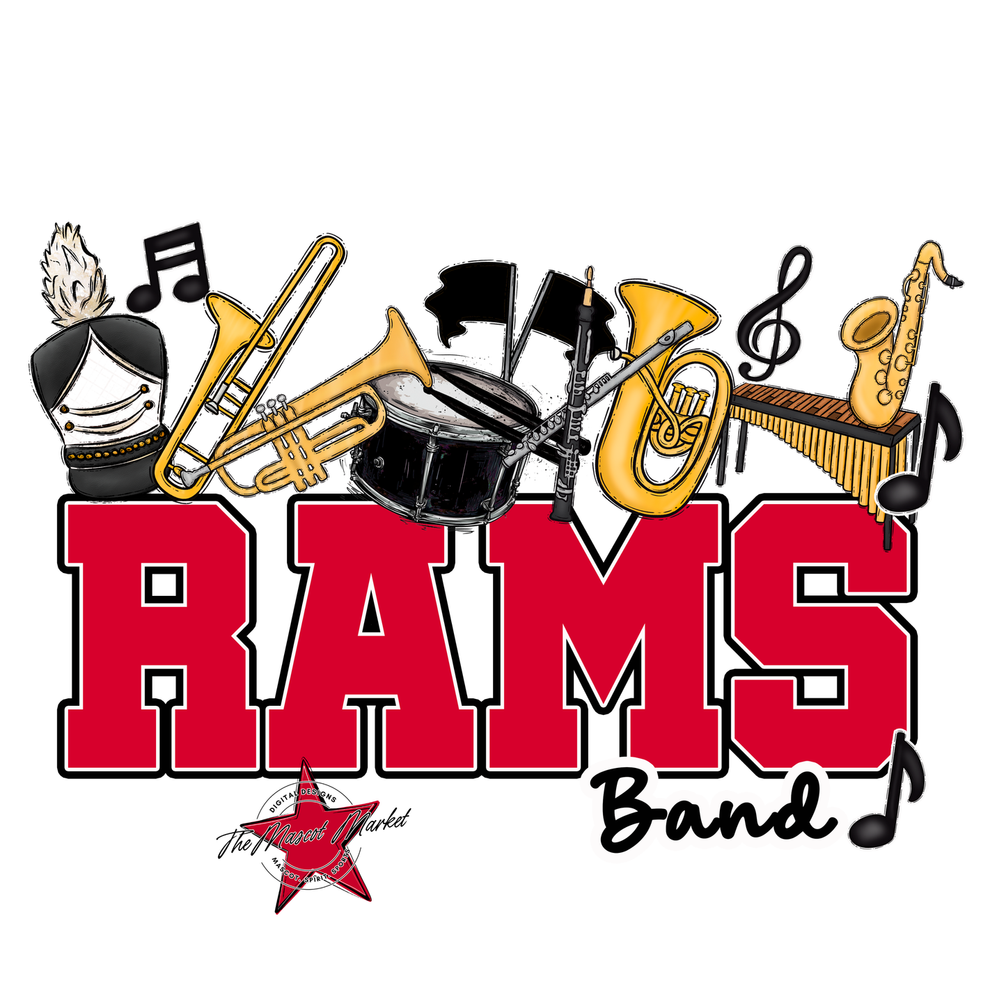 Rams Varsity Band-Red