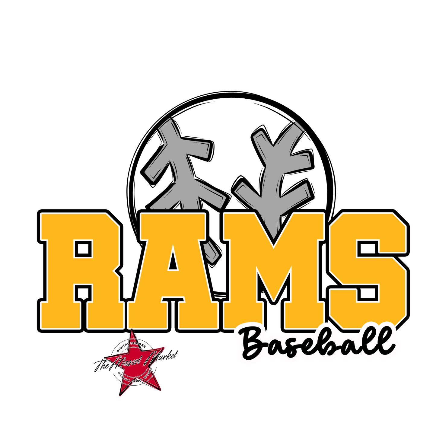 Rams Varsity Baseball-Yellow