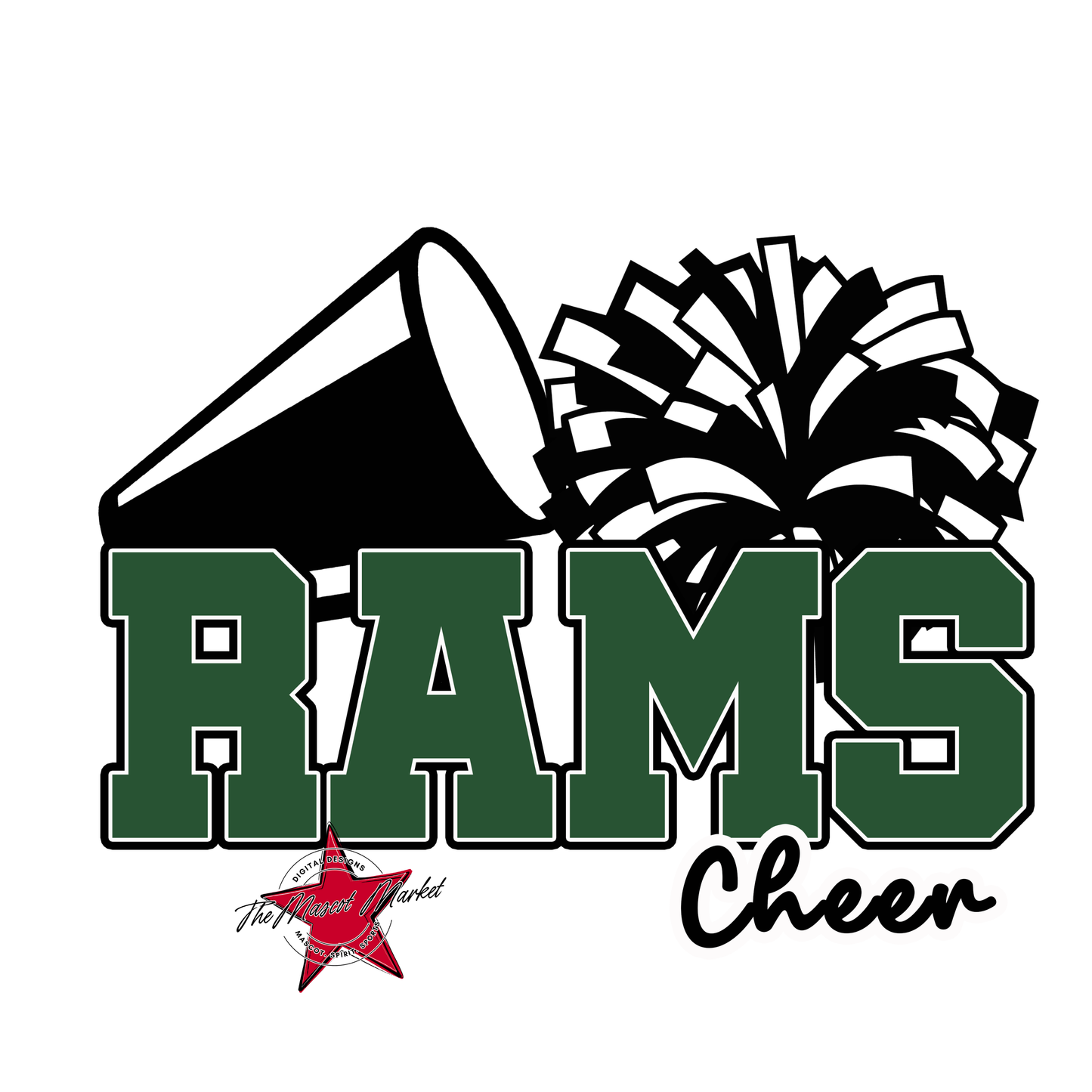 Rams Varsity Cheer-Green