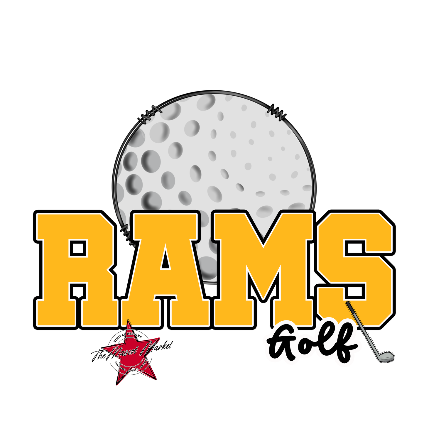 Rams Varsity Golf-Yellow