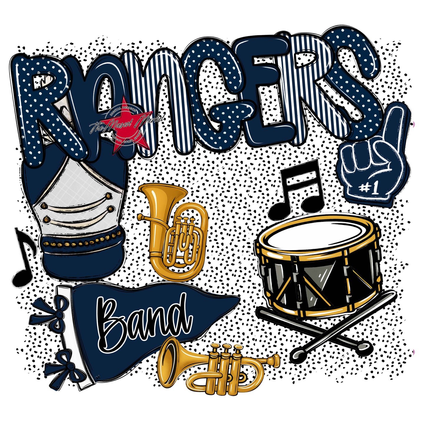 Rangers Band Spirit-Navy