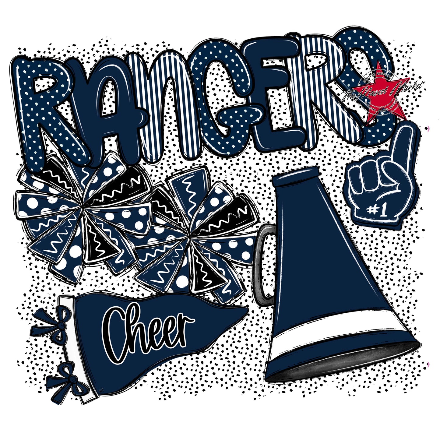 Rangers Cheer Spirit-Navy