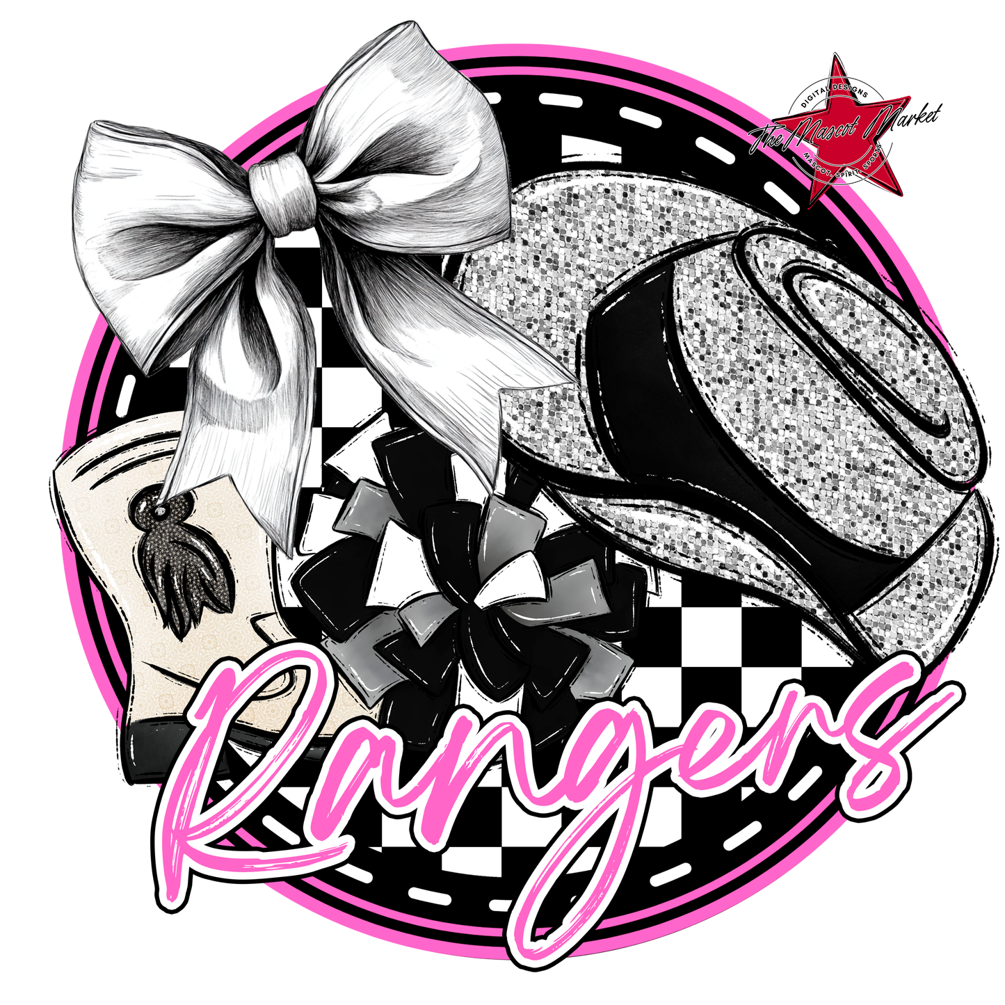 Rangers Circle Drillteam Design-Baby Pink