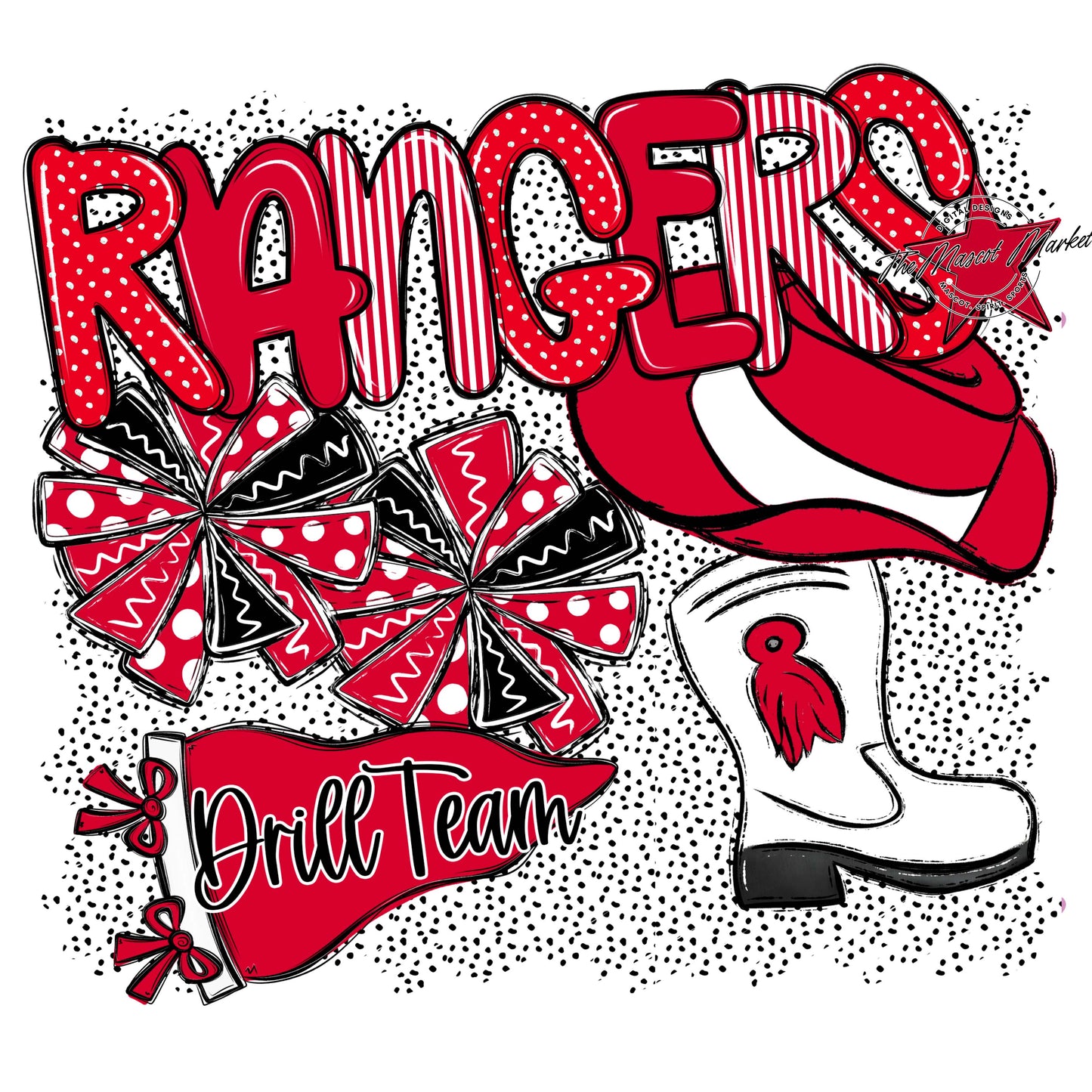 Rangers Drillteam Spirit-Red