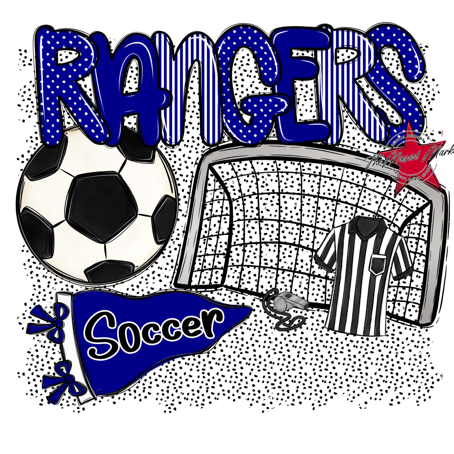 Rangers Soccer Spirit-Blue