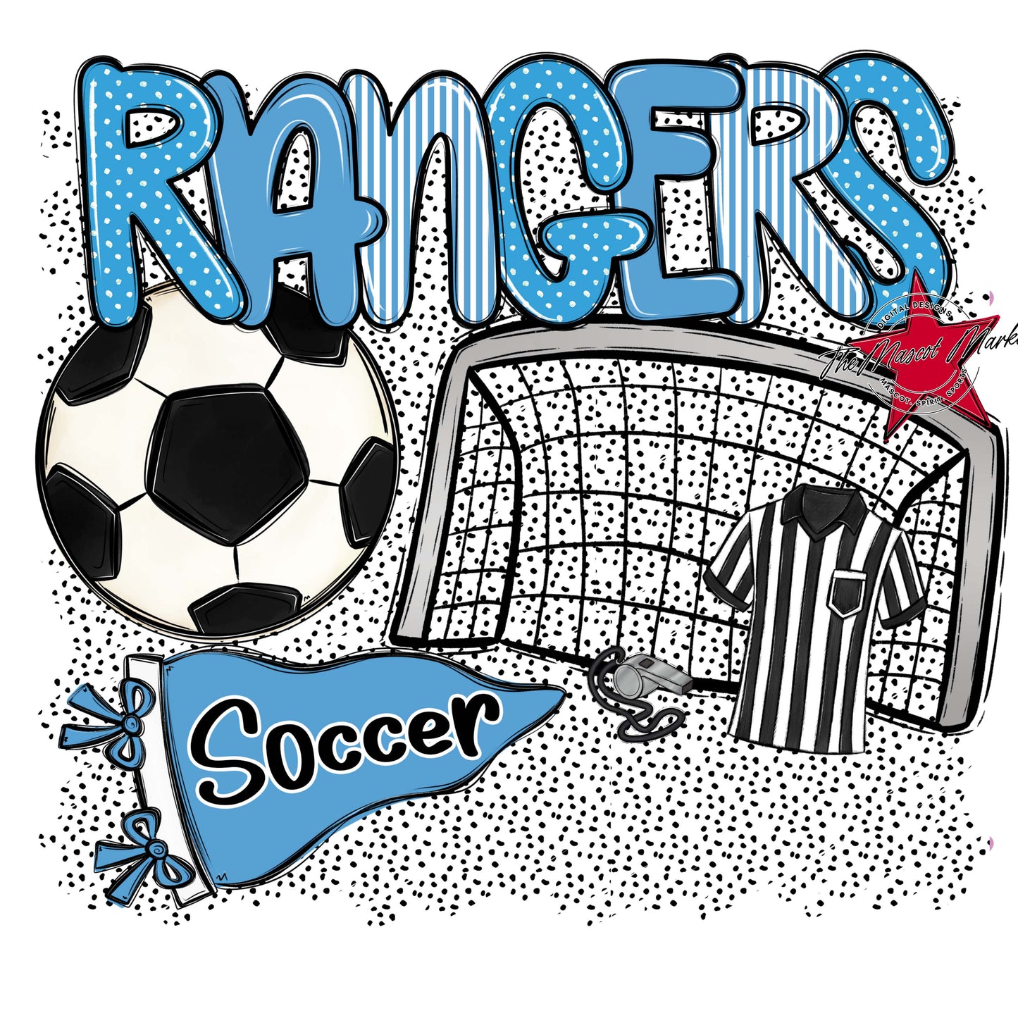 Rangers Soccer Spirit-Carolina Blue